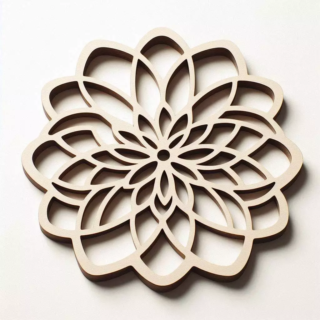 Flower Coaster 3D print model