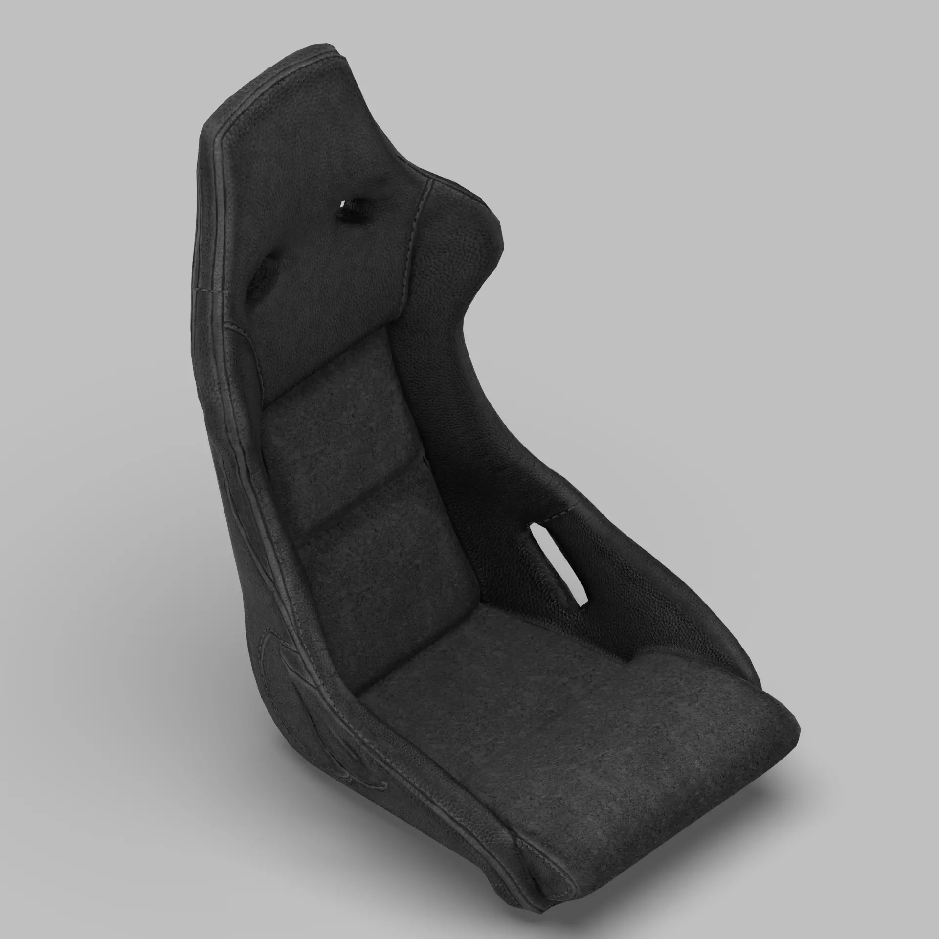 Racing Bucket Seat High-Quality 4K PBR Textures Low-poly 3D model_15