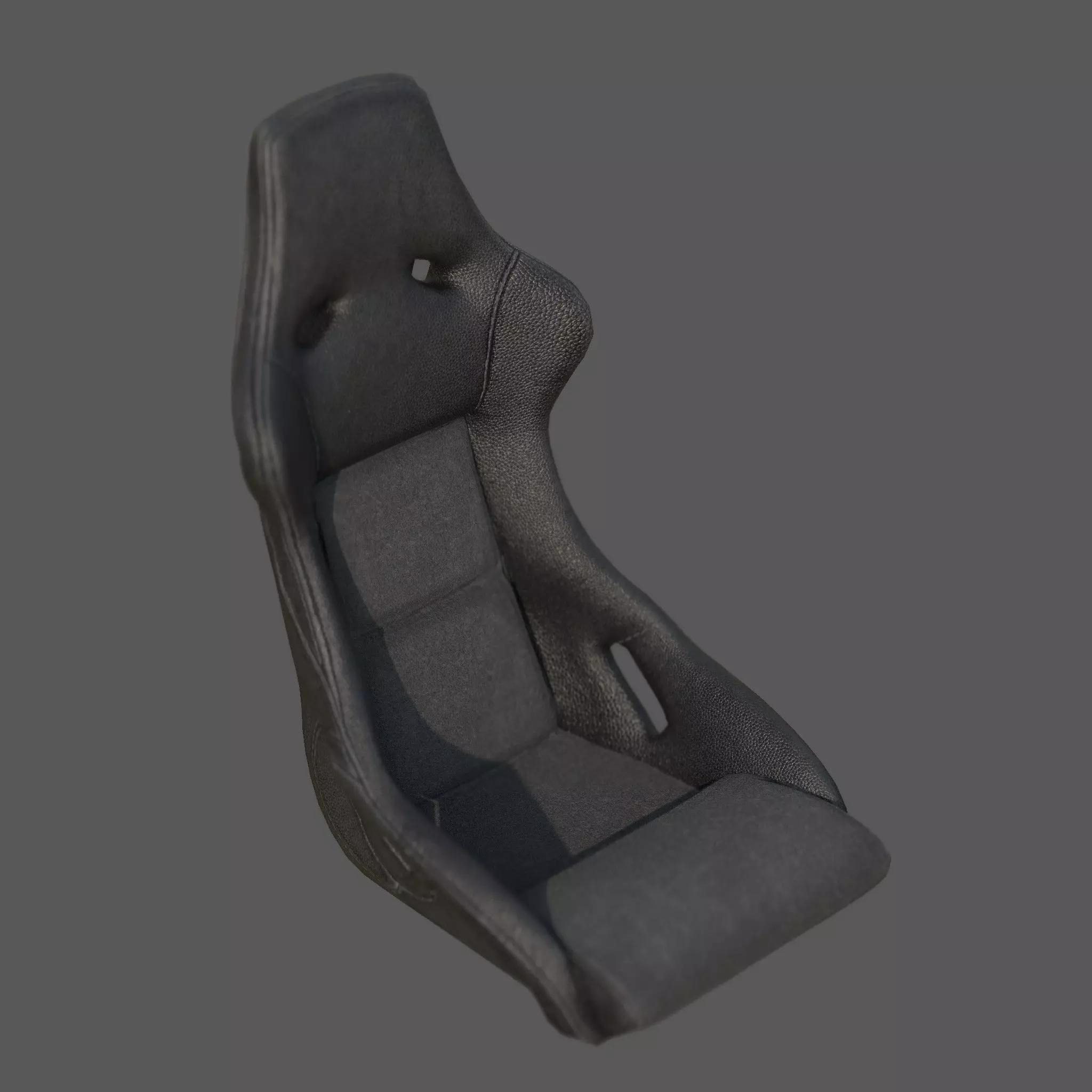 Racing Bucket Seat High-Quality 4K PBR Textures Low-poly 3D model_5