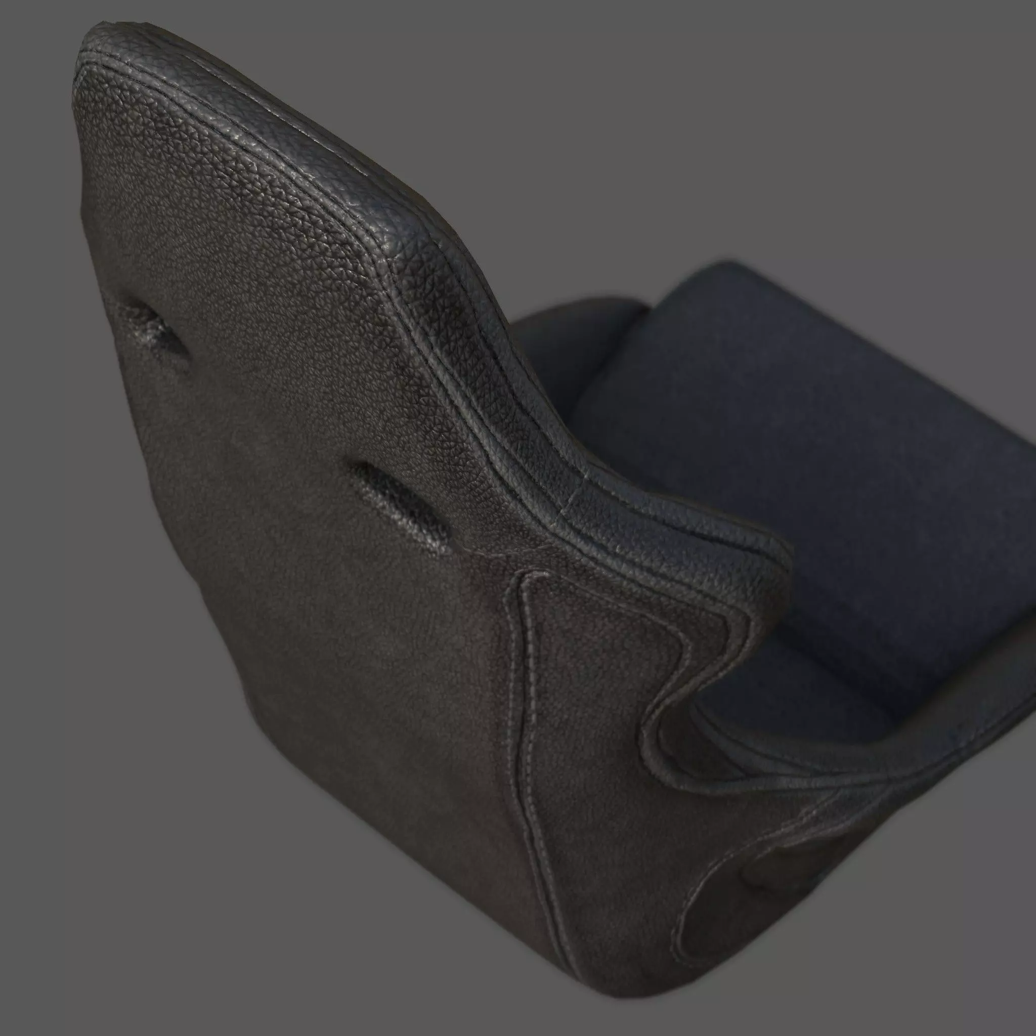 Racing Bucket Seat High-Quality 4K PBR Textures Low-poly 3D model_4