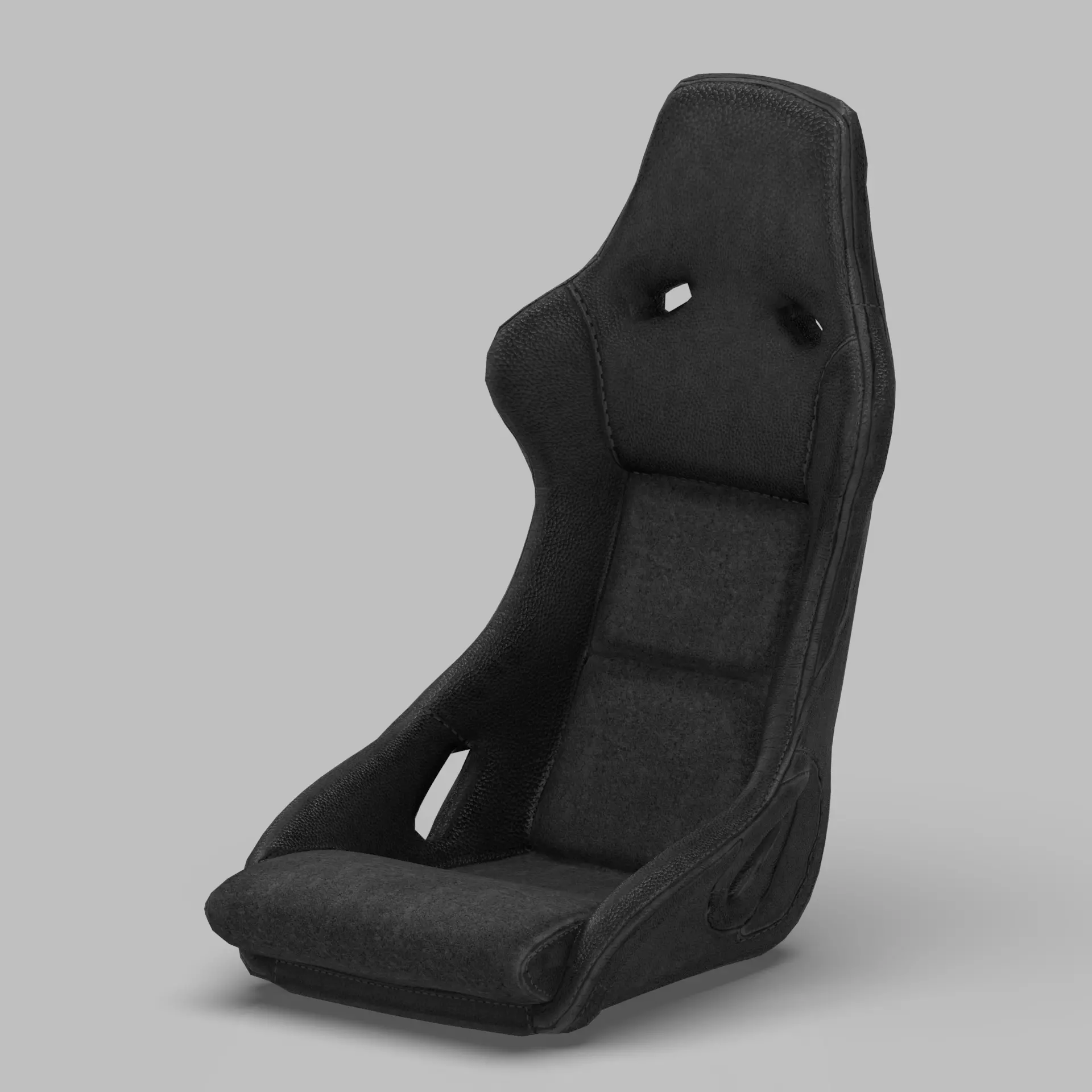 Racing Bucket Seat High-Quality 4K PBR Textures Low-poly 3D model_12