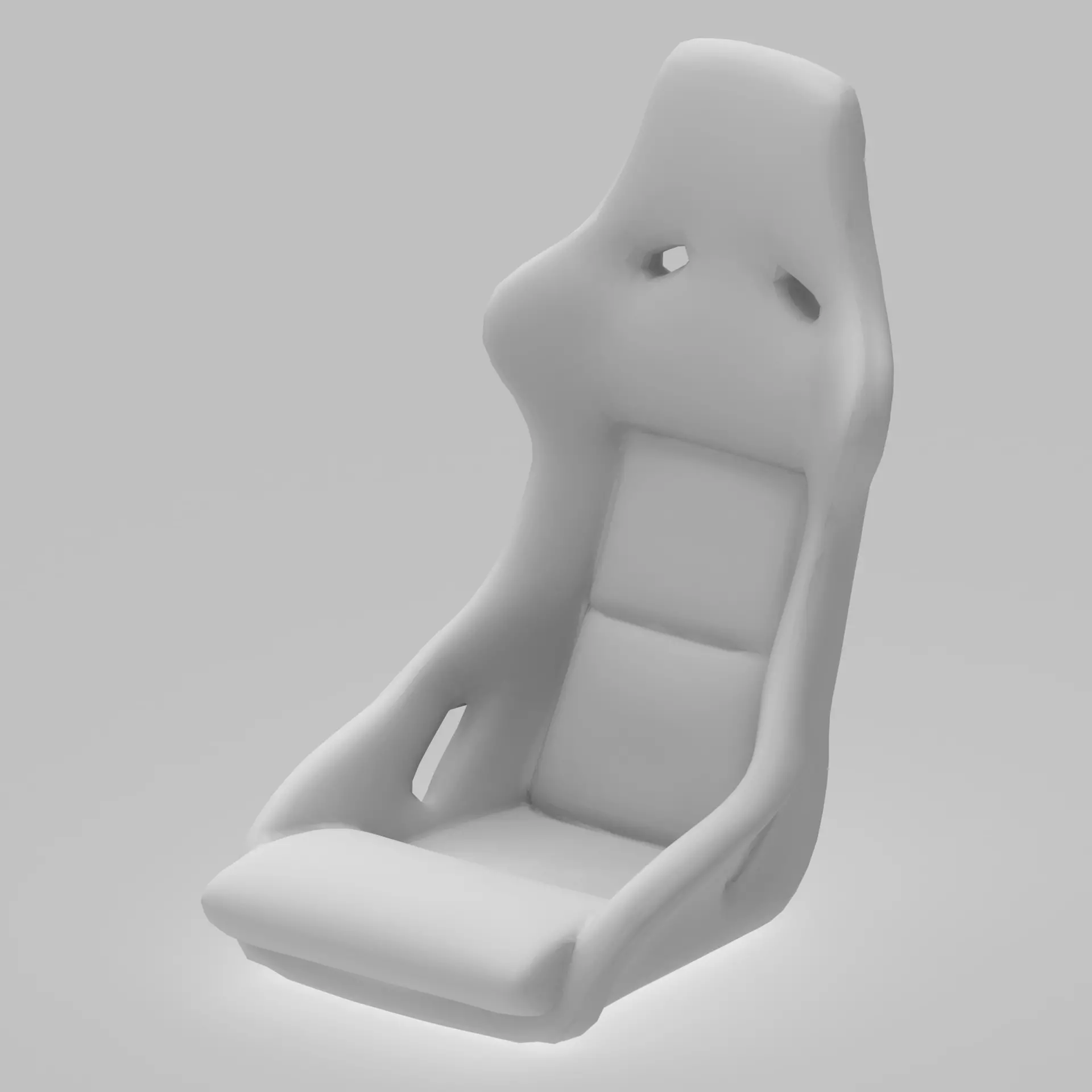 Racing Bucket Seat High-Quality 4K PBR Textures Low-poly 3D model_19