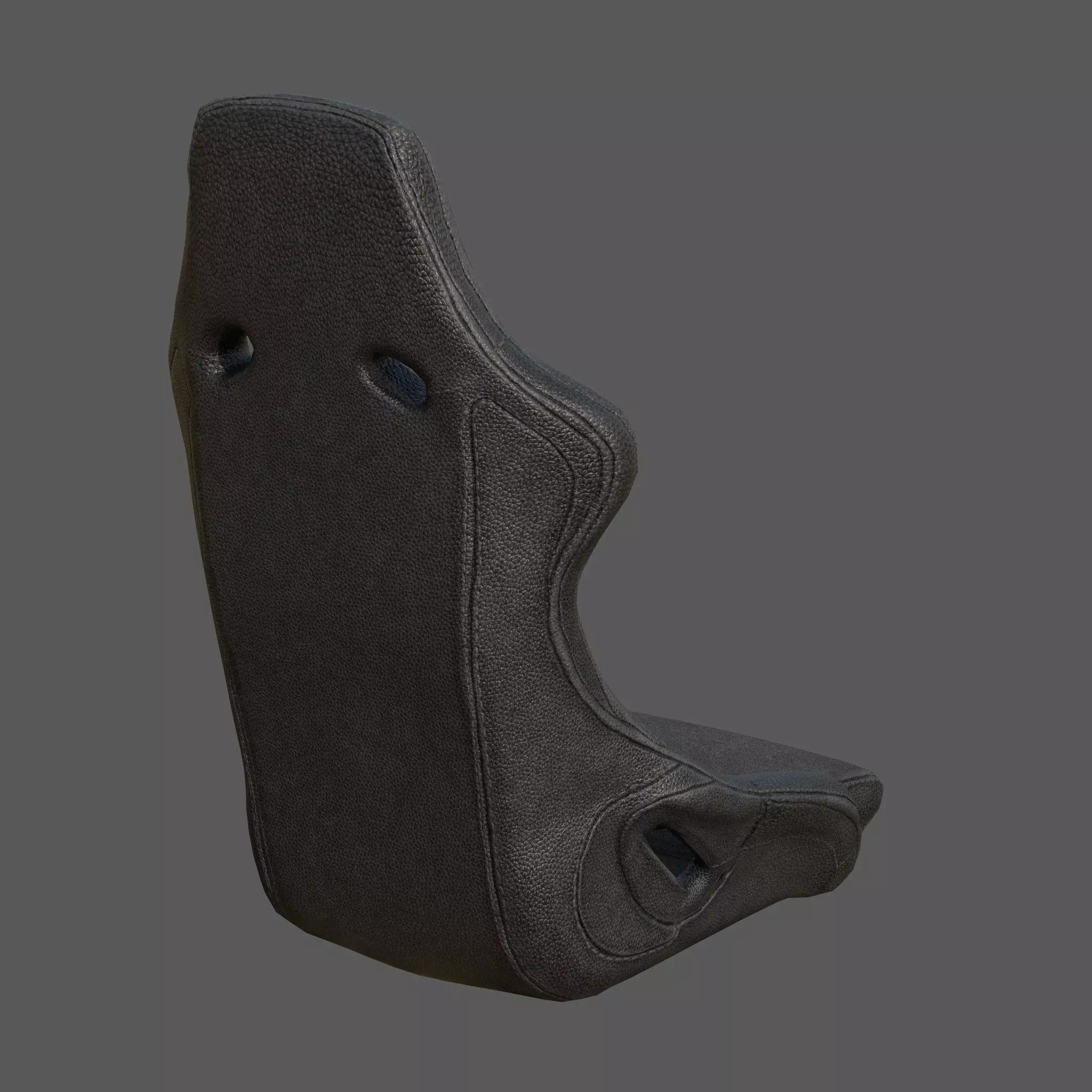 Racing Bucket Seat High-Quality 4K PBR Textures Low-poly 3D model_2
