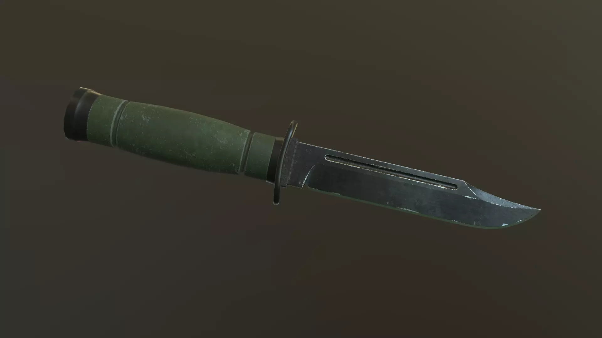 Tactical Combat Knife Free low-poly 3D model_3