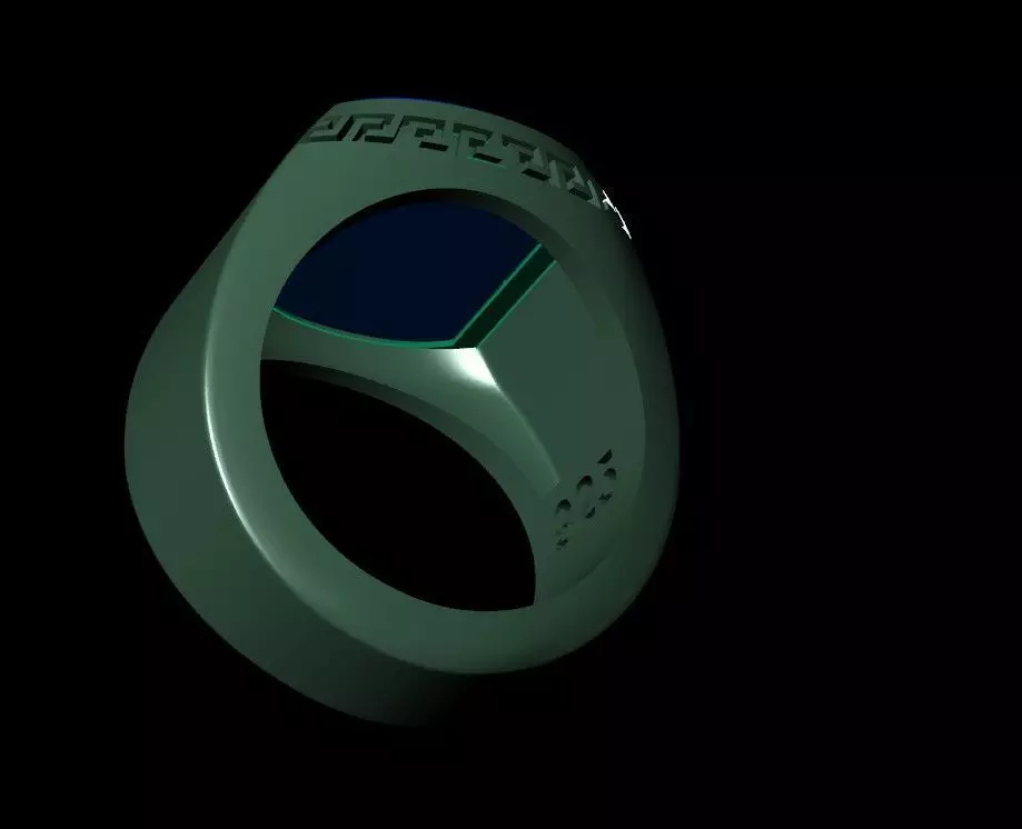 Onix Tasli Erkek Yuzugu 3D print model_2