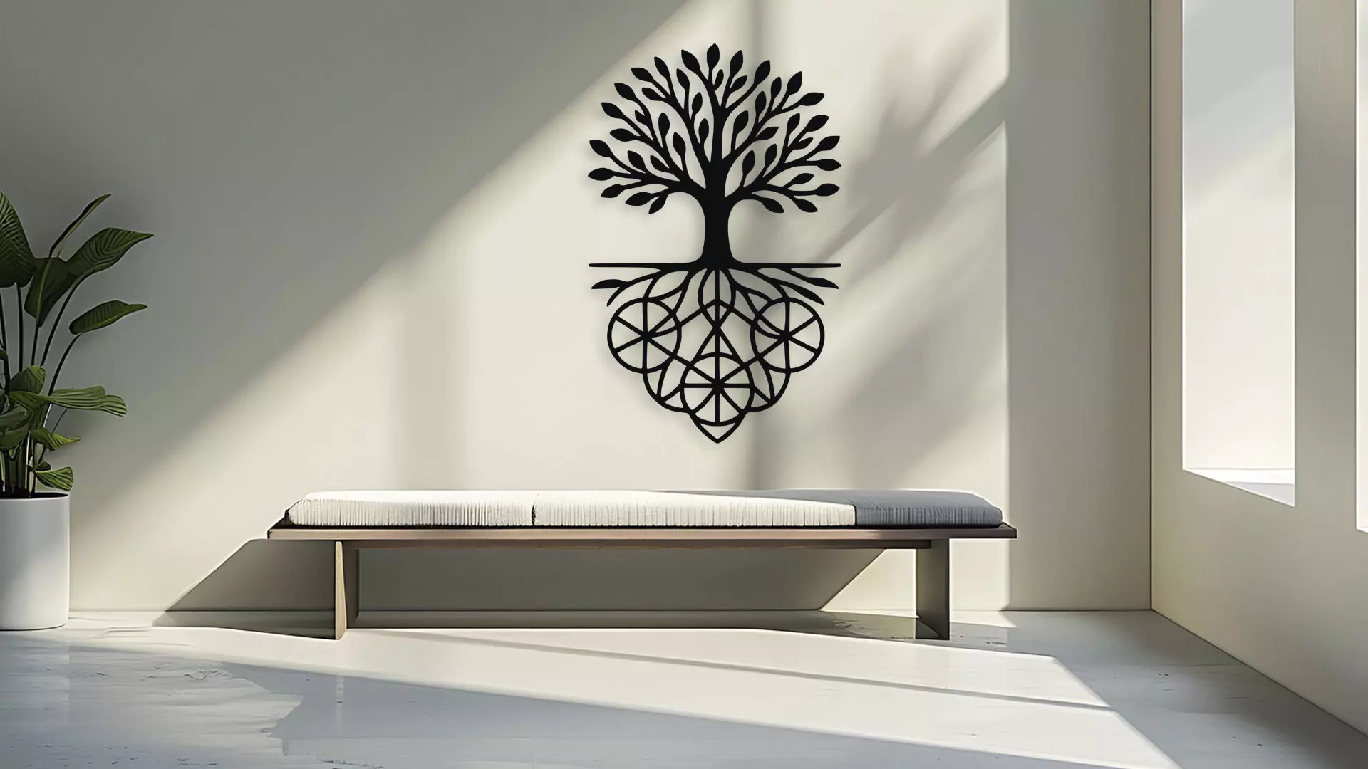 Tree of Life Wall Decor Art 3D model_3