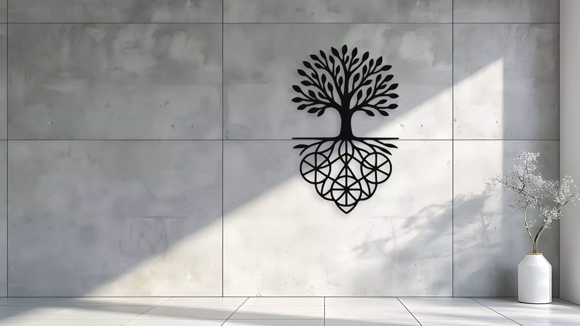 Tree of Life Wall Decor Art 3D model_1