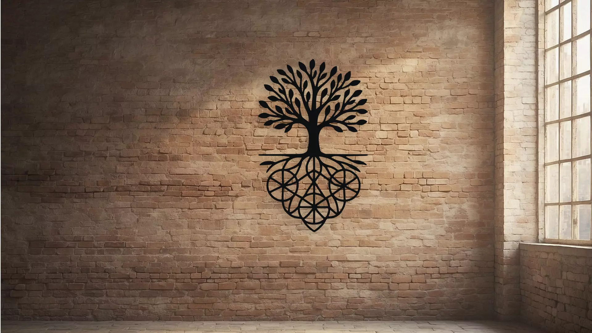 Tree of Life Wall Decor Art 3D model_2