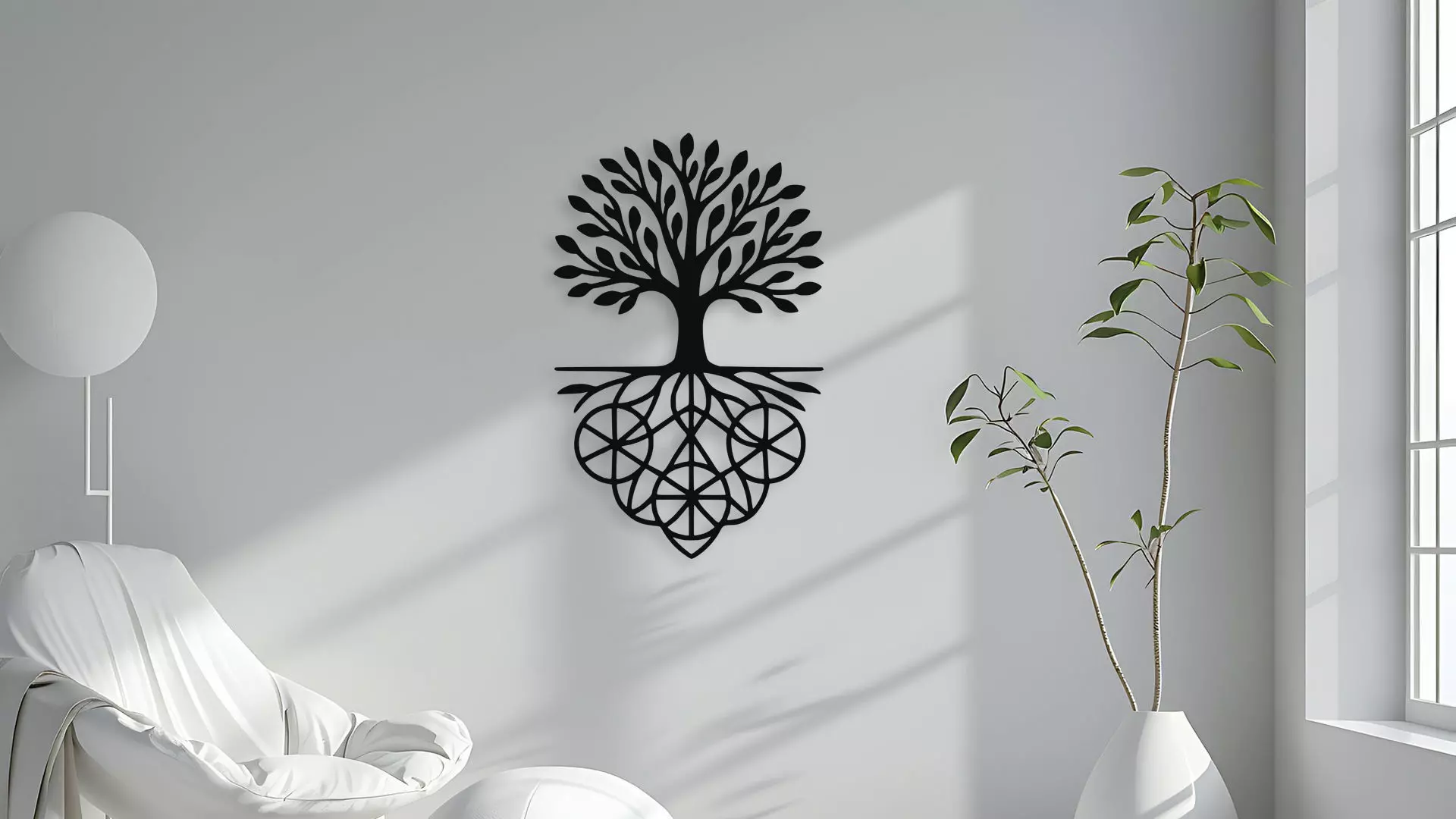 Tree of Life Wall Decor Art 3D model_4