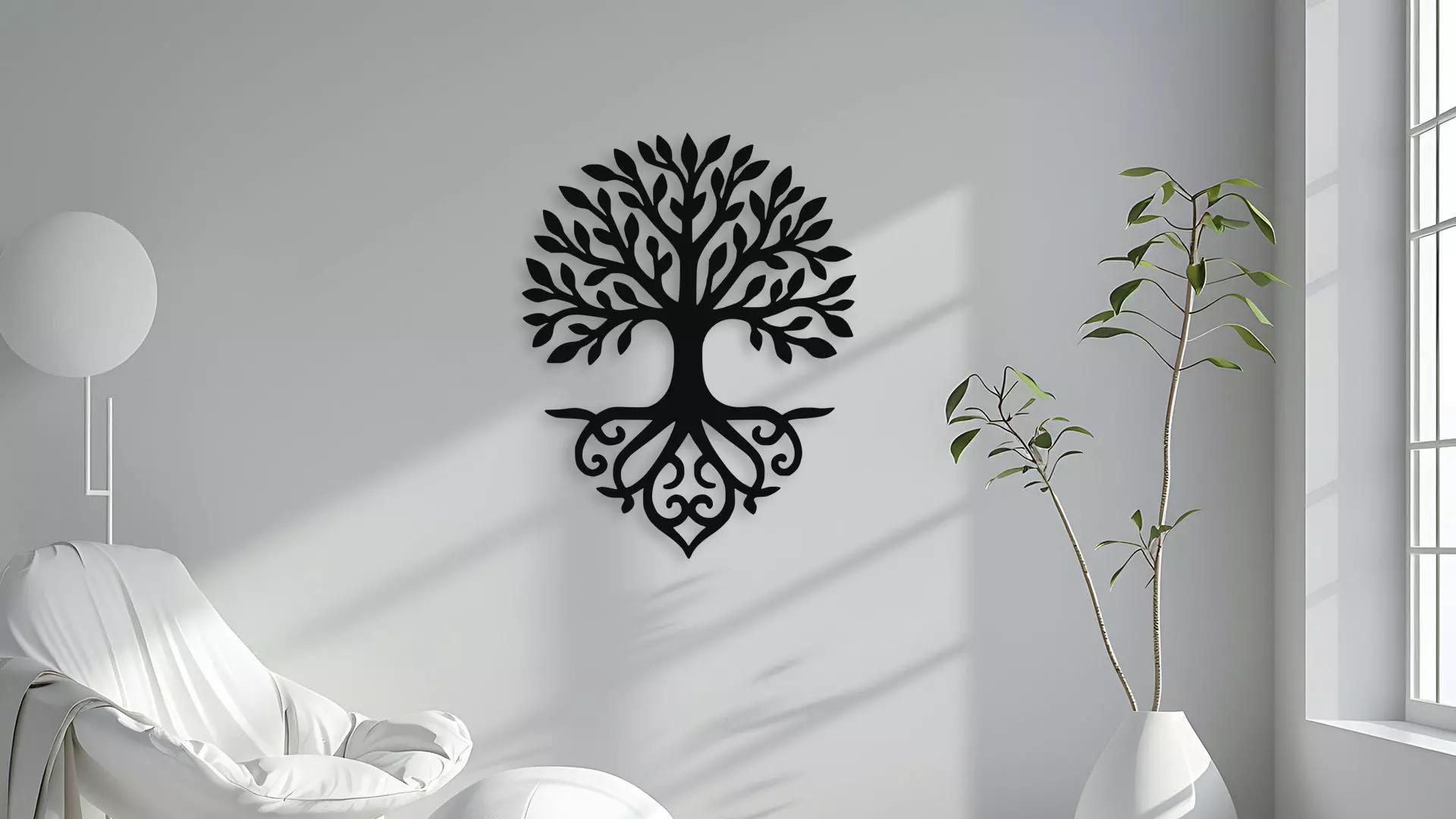 Tree of Life Wall Decor Art 3D model_4
