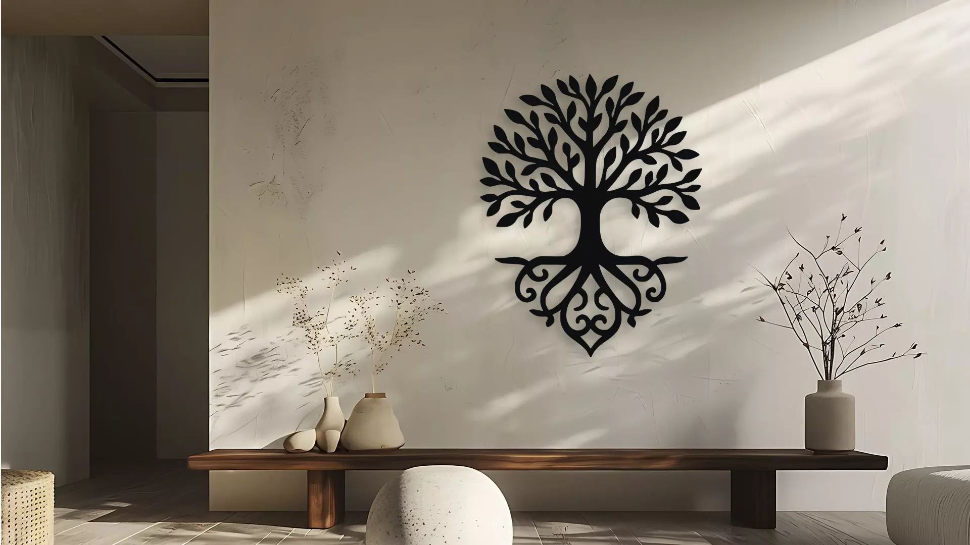 Tree of Life Wall Decor Art 3D model_0