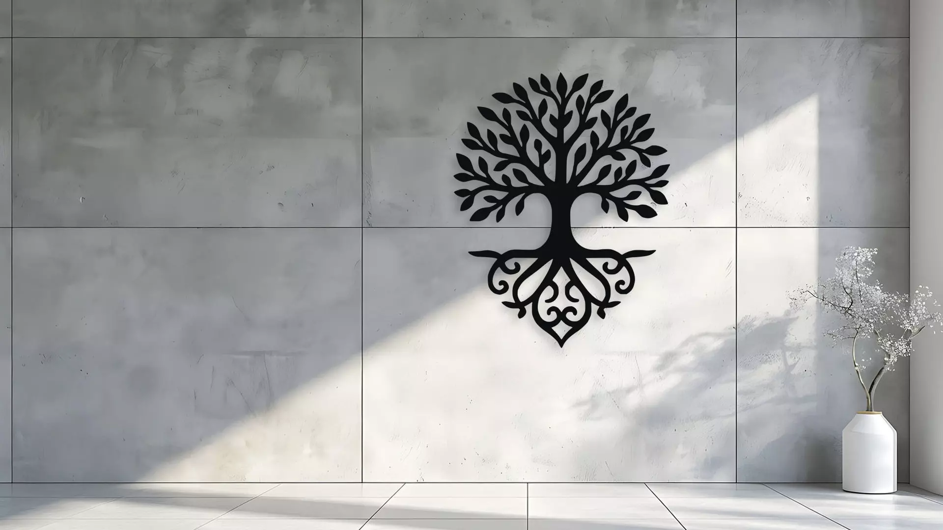 Tree of Life Wall Decor Art 3D model_1