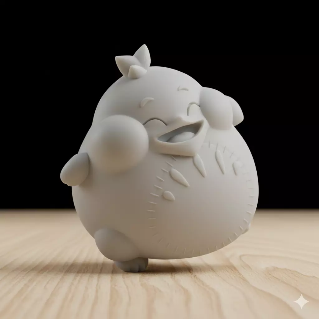 Gwan tofu gowdinflon Dofus and Wakfu STL 3D print model