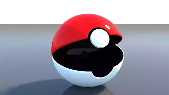 Pokeball pokemon egg 3D model