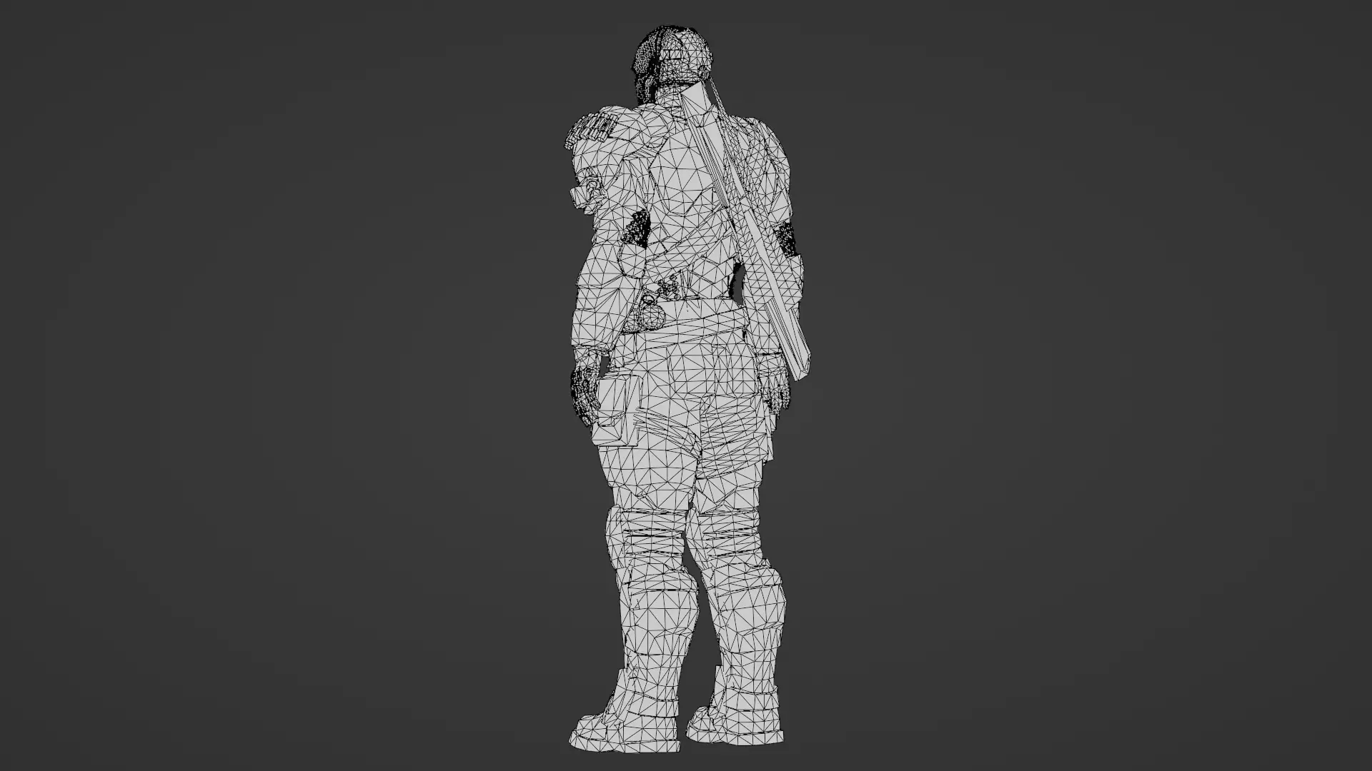 Deathstroke 3D Model Assassin Realistic Military Fully Rigged Low-poly 3D model_27