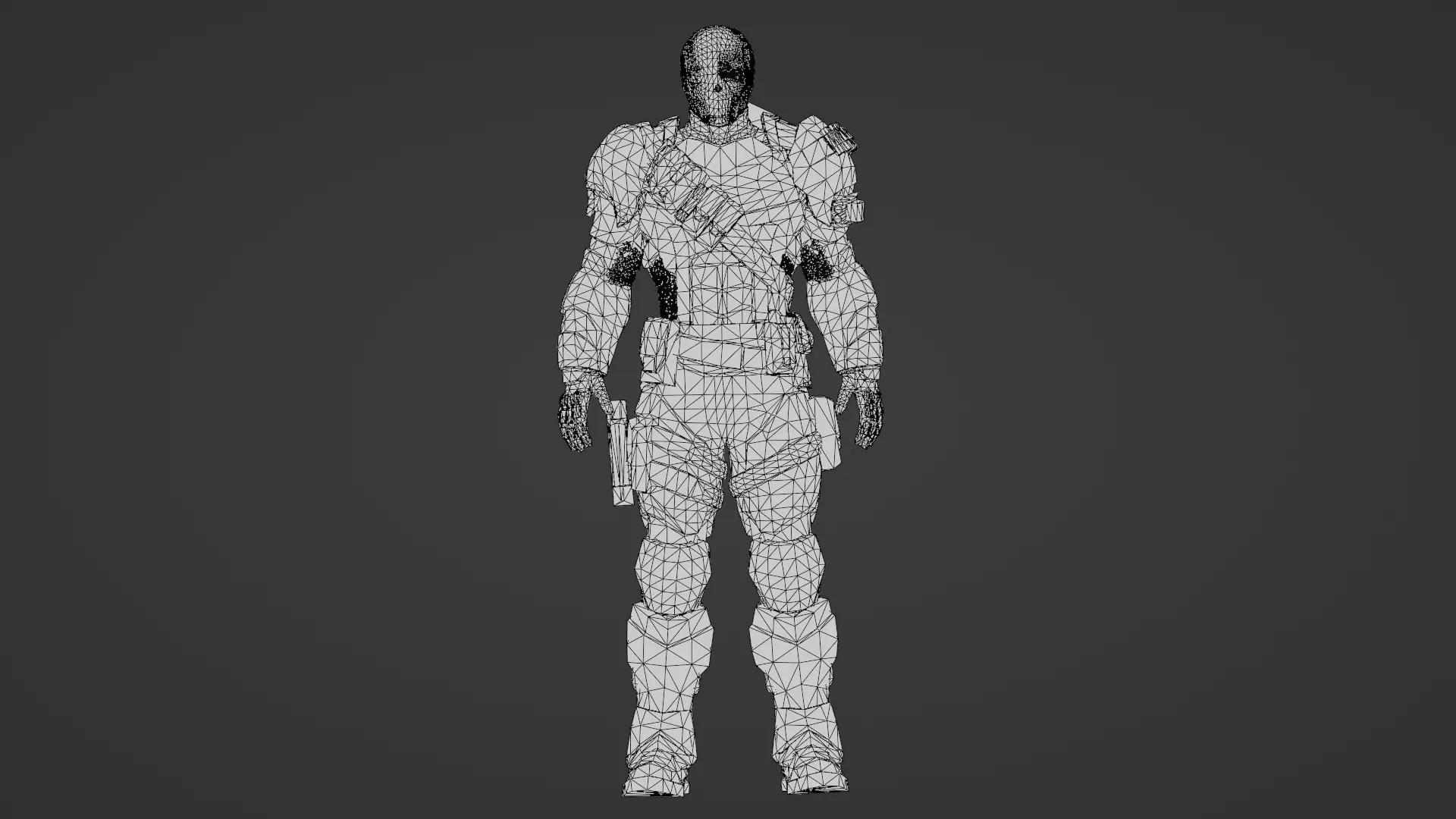 Deathstroke 3D Model Assassin Realistic Military Fully Rigged Low-poly 3D model_24