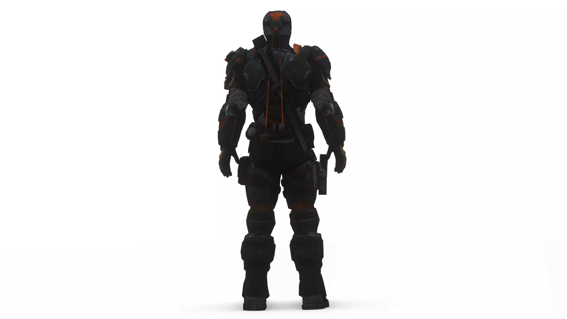 Deathstroke 3D Model Assassin Realistic Military Fully Rigged Low-poly 3D model_1