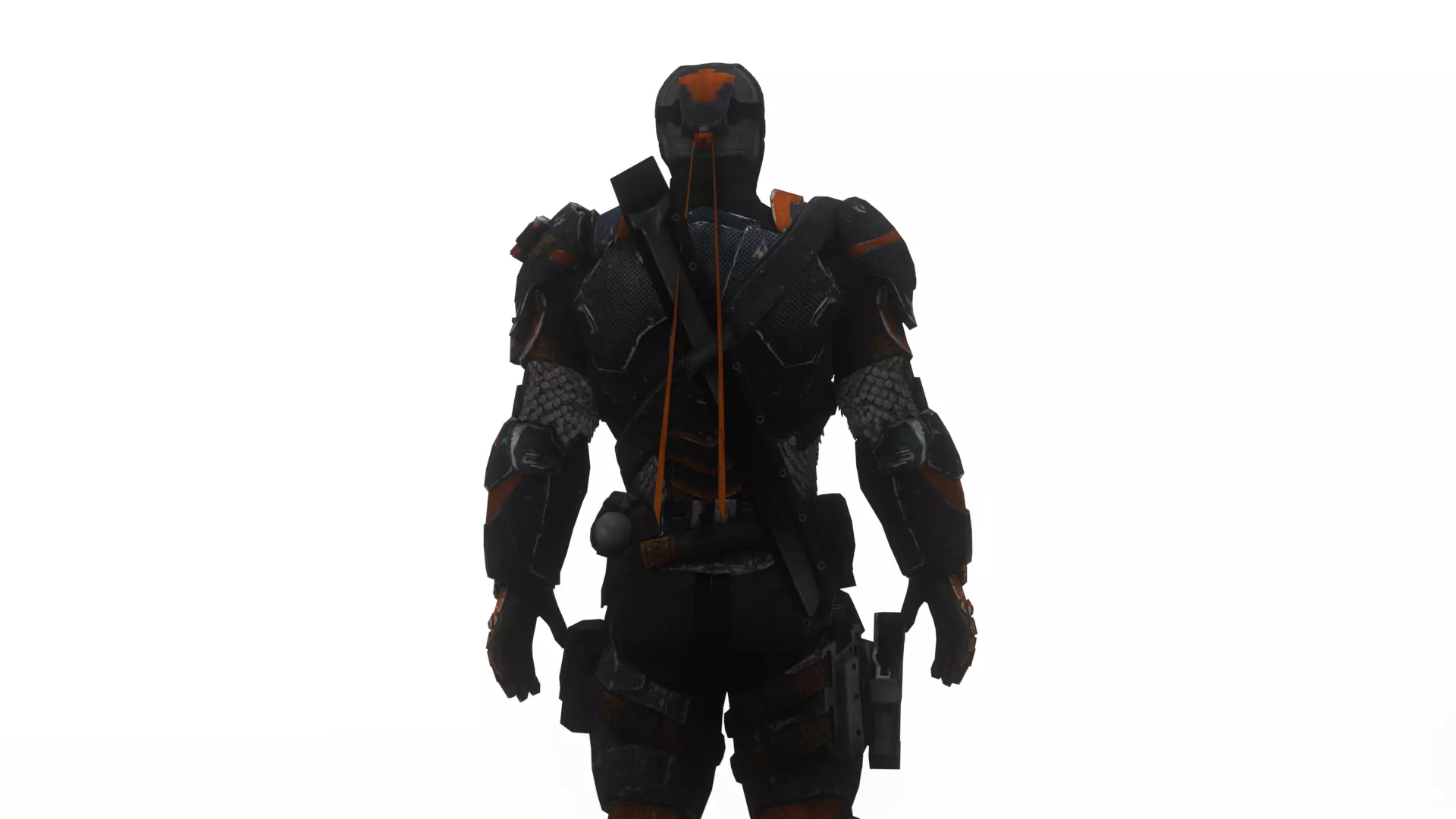 Deathstroke 3D Model Assassin Realistic Military Fully Rigged Low-poly 3D model_6