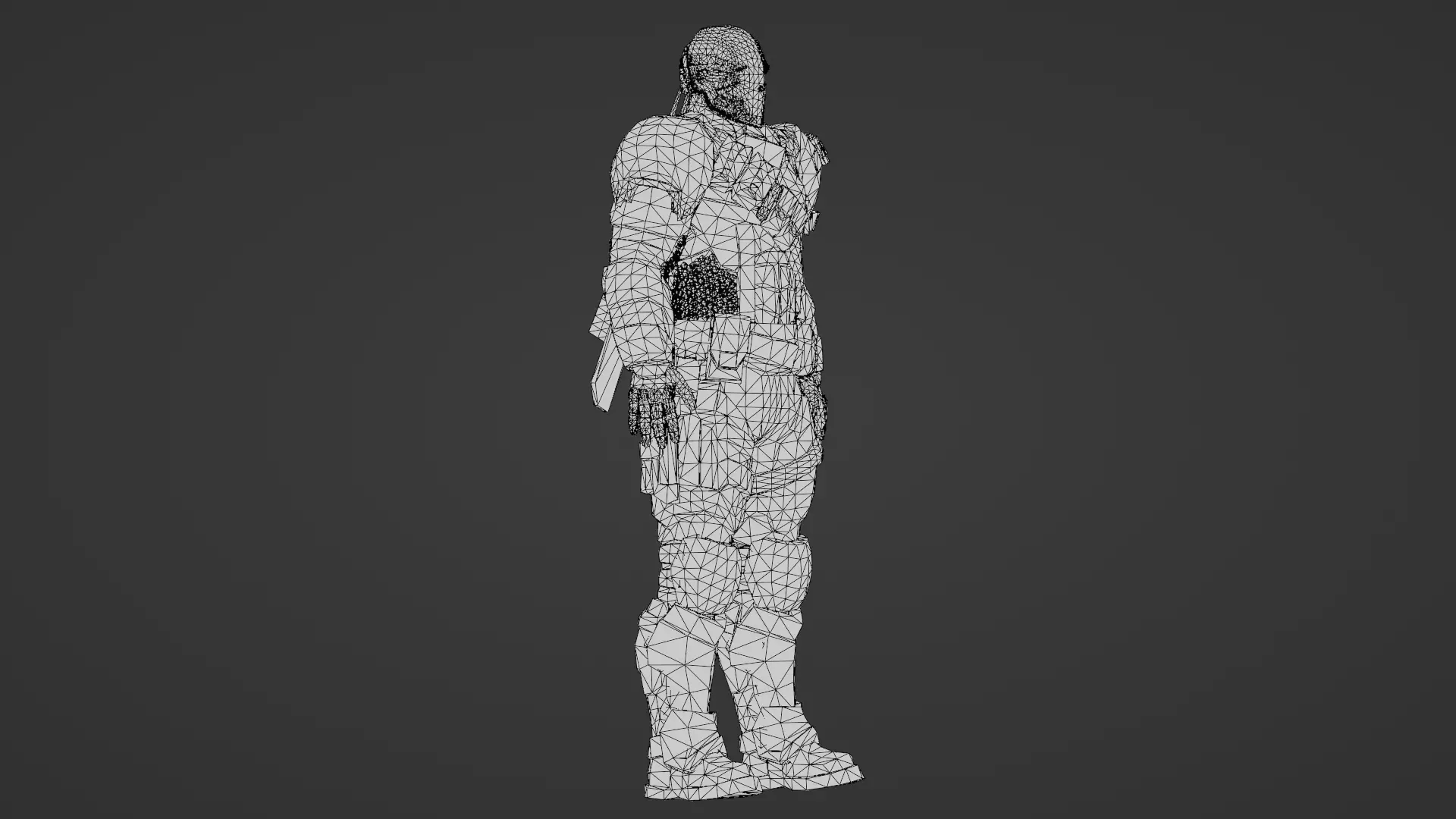Deathstroke 3D Model Assassin Realistic Military Fully Rigged Low-poly 3D model_30