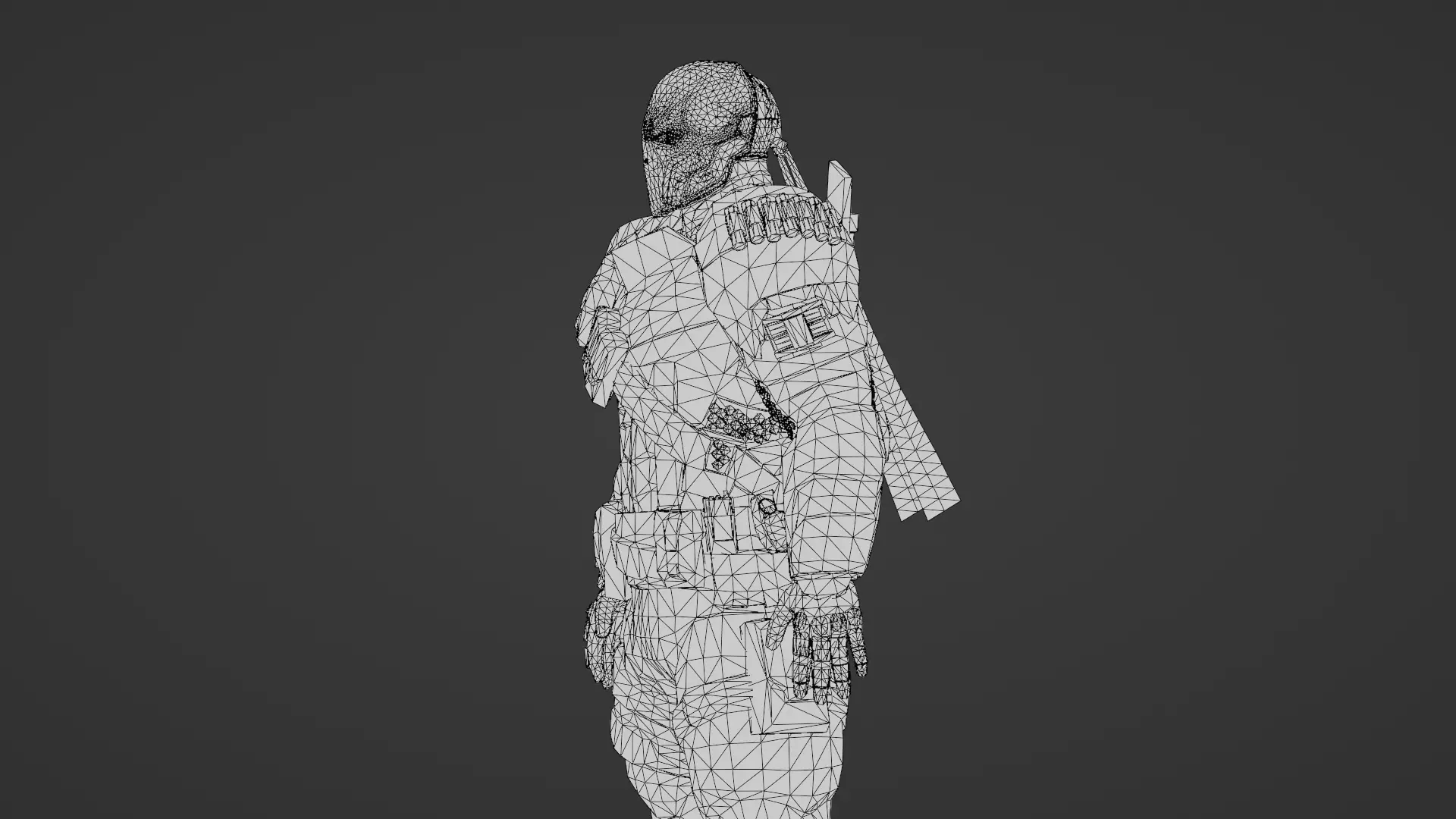 Deathstroke 3D Model Assassin Realistic Military Fully Rigged Low-poly 3D model_32