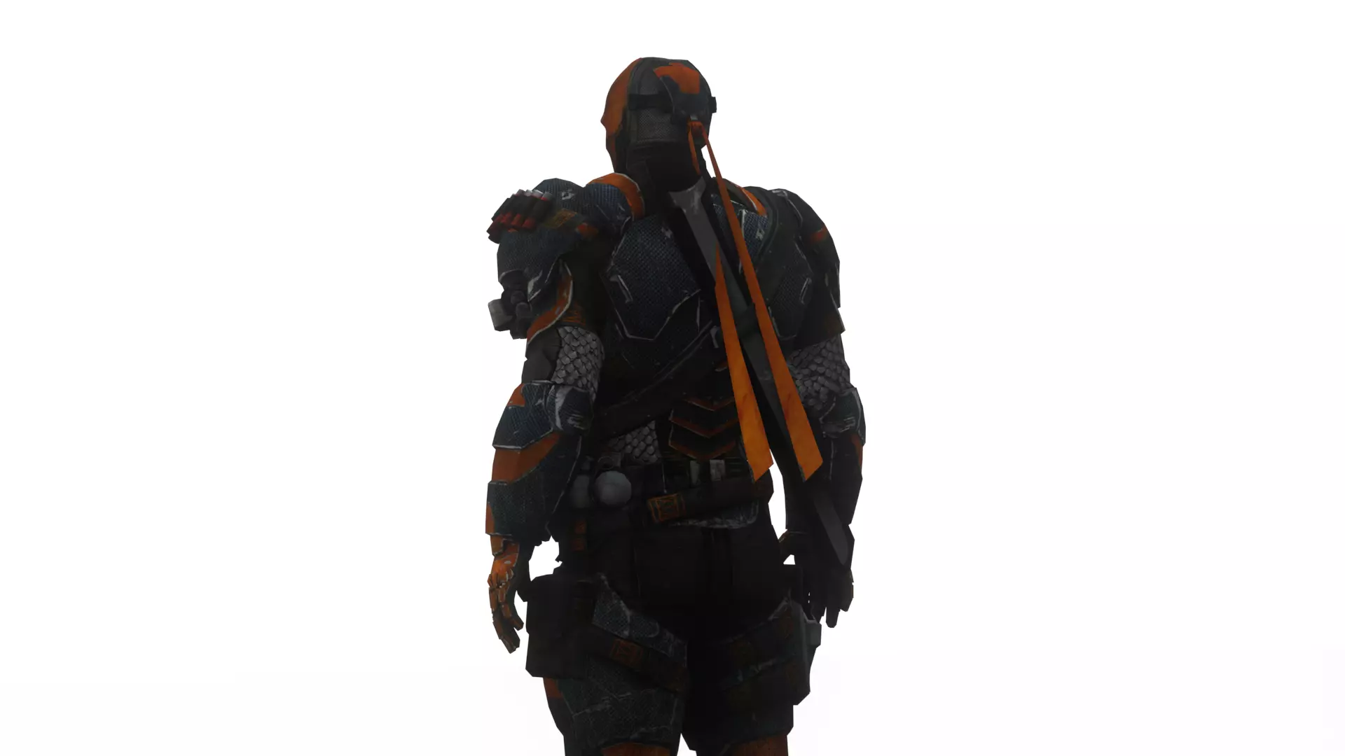 Deathstroke 3D Model Assassin Realistic Military Fully Rigged Low-poly 3D model_3