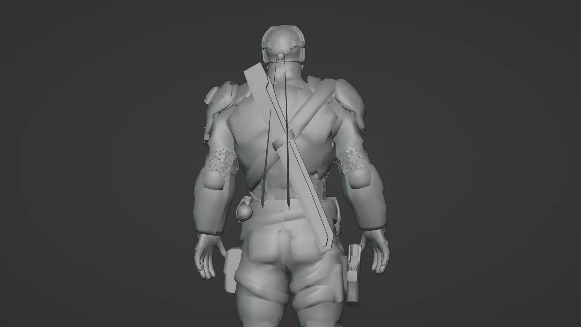 Deathstroke 3D Model Assassin Realistic Military Fully Rigged Low-poly 3D model_13