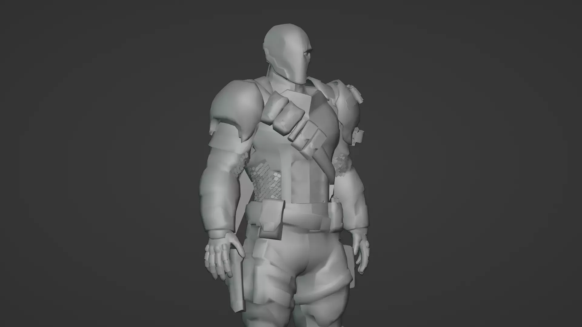 Deathstroke 3D Model Assassin Realistic Military Fully Rigged Low-poly 3D model_20
