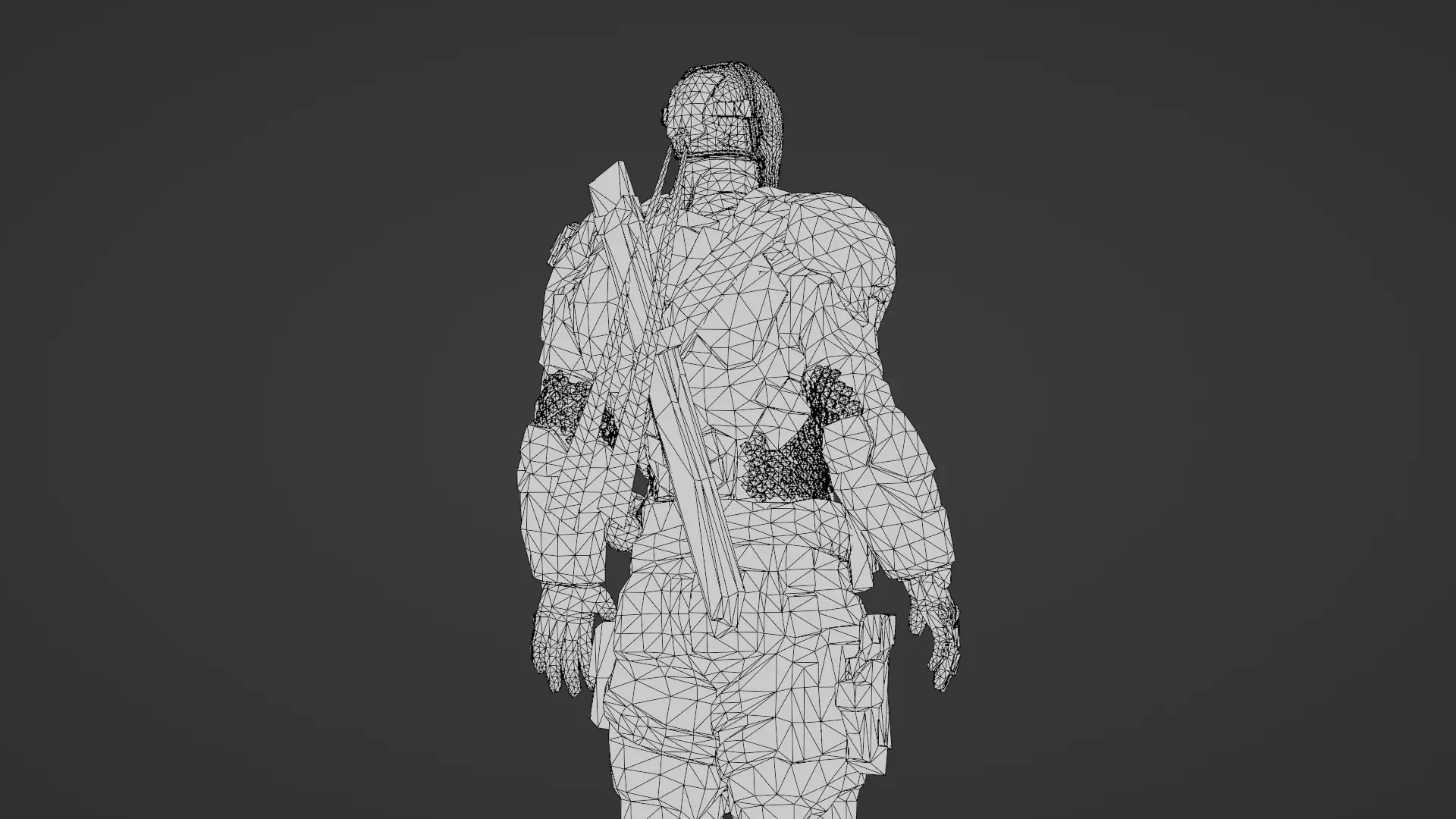 Deathstroke 3D Model Assassin Realistic Military Fully Rigged Low-poly 3D model_35
