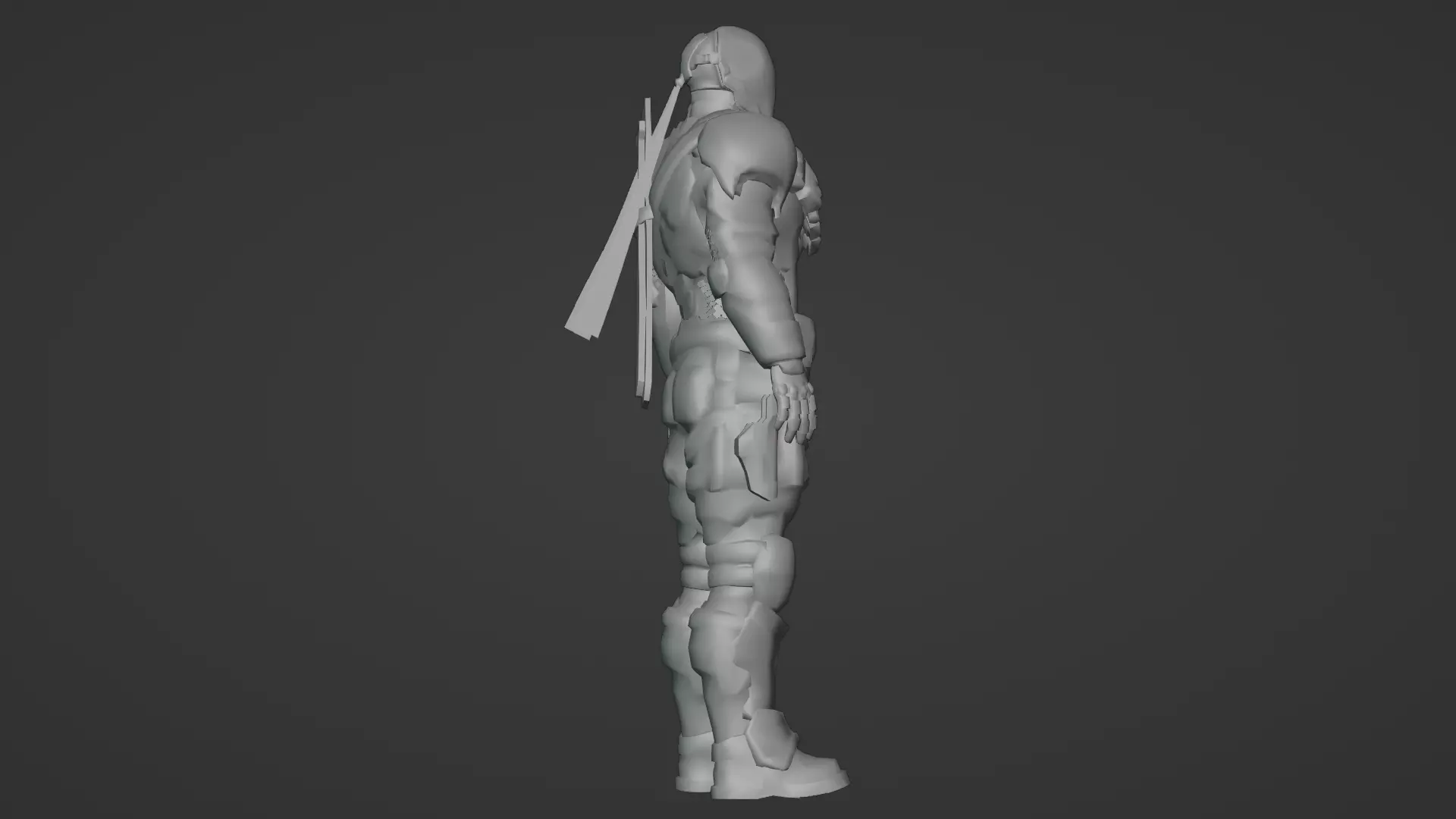 Deathstroke 3D Model Assassin Realistic Military Fully Rigged Low-poly 3D model_18
