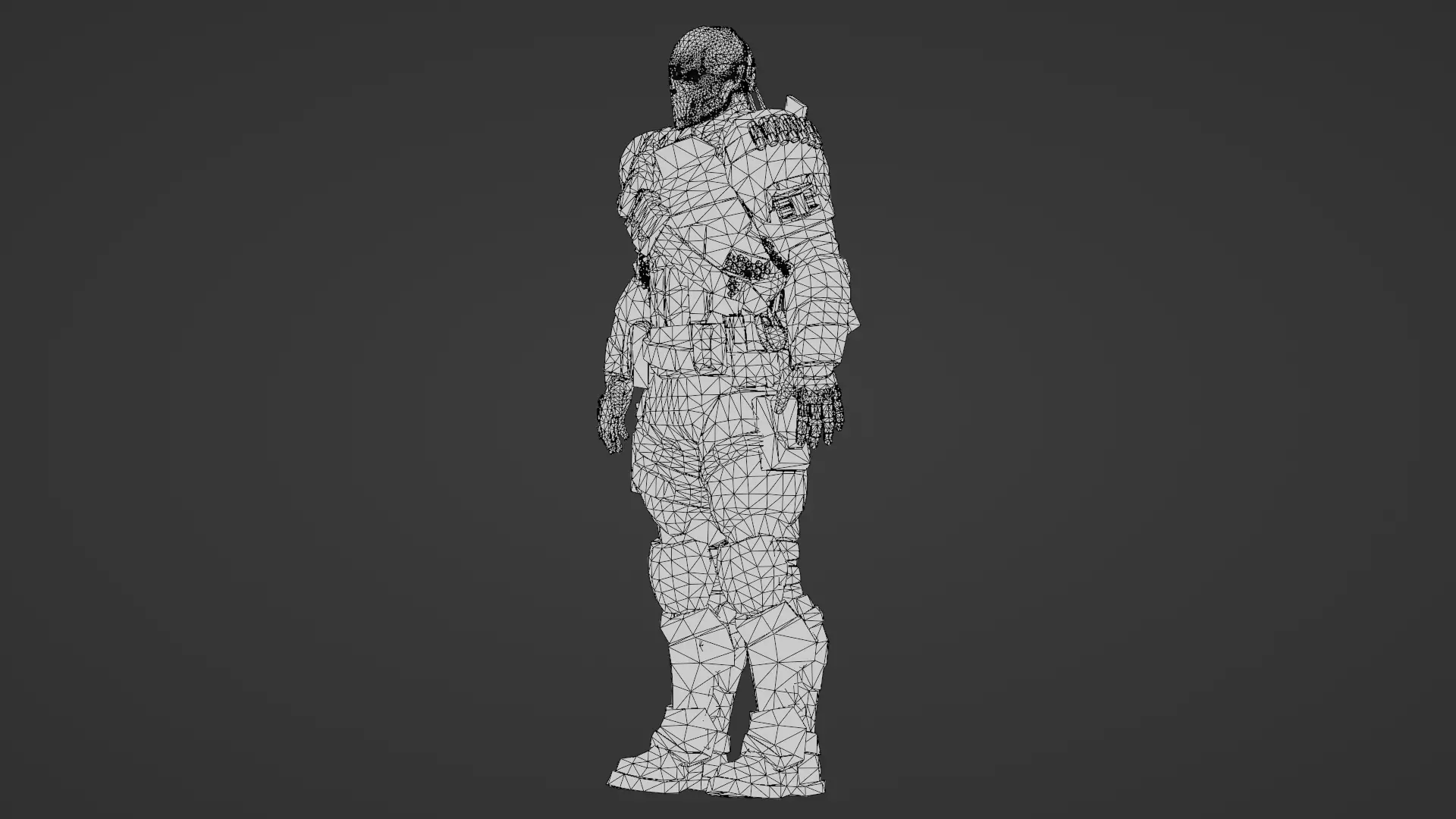 Deathstroke 3D Model Assassin Realistic Military Fully Rigged Low-poly 3D model_26