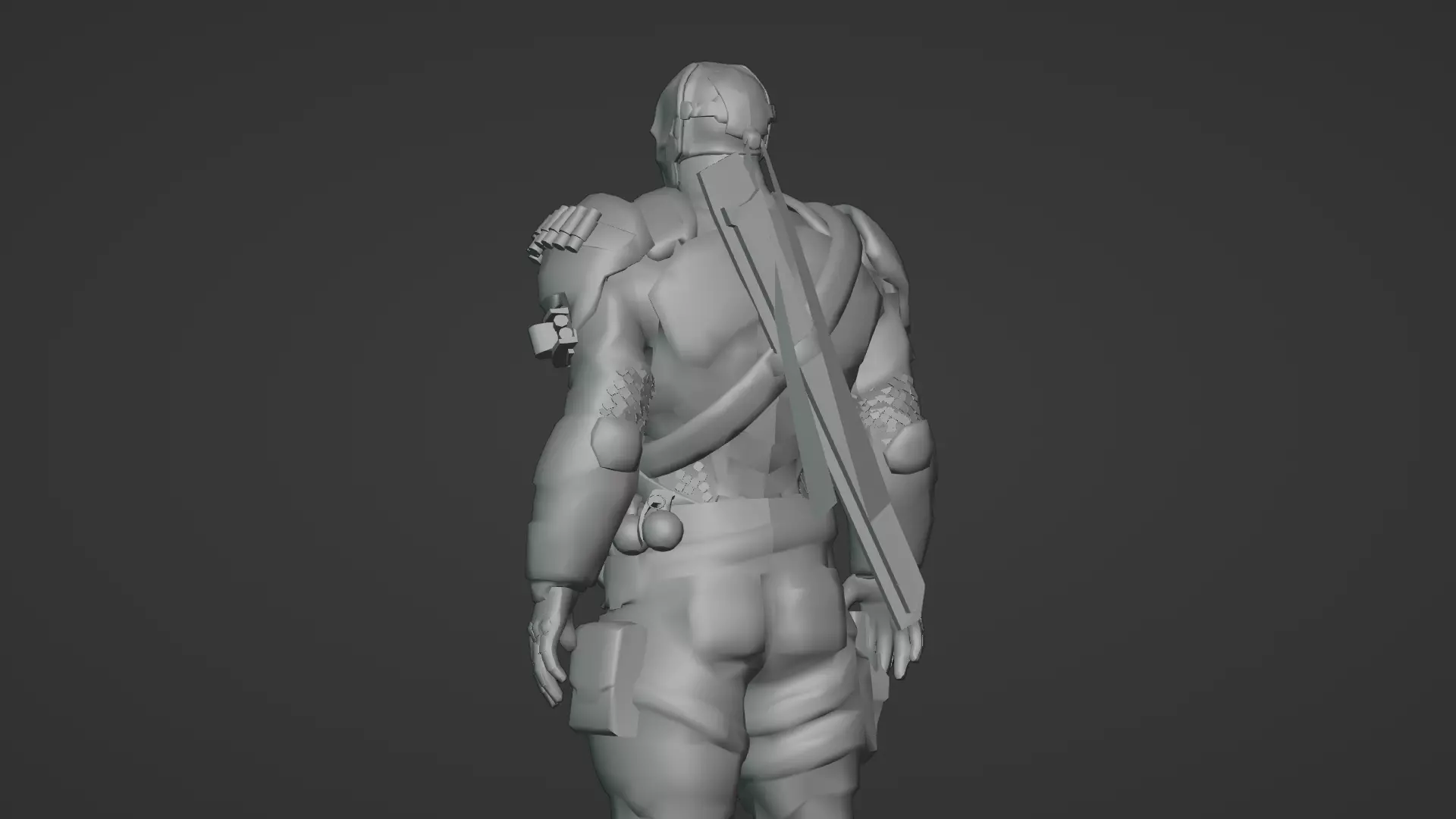Deathstroke 3D Model Assassin Realistic Military Fully Rigged Low-poly 3D model_21