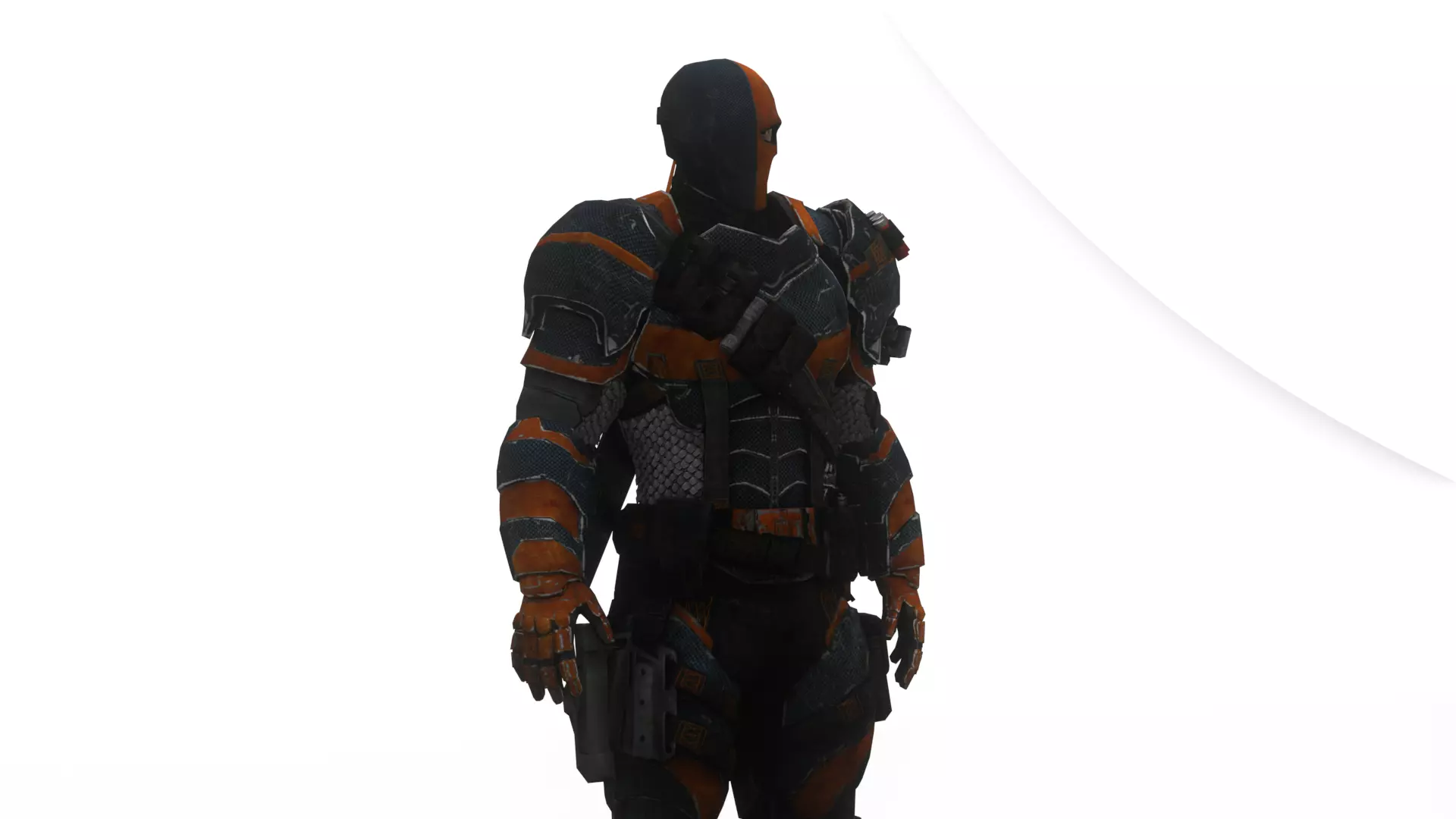 Deathstroke 3D Model Assassin Realistic Military Fully Rigged Low-poly 3D model_0