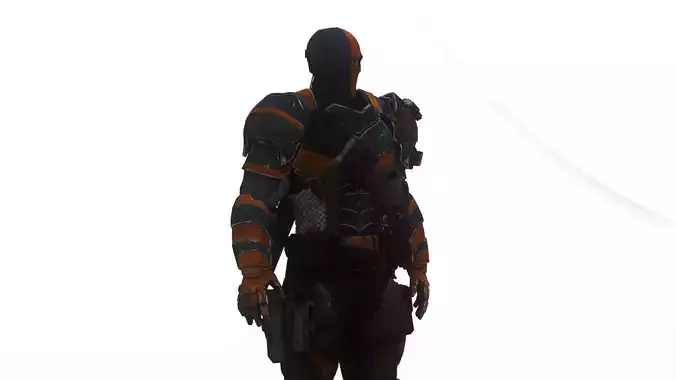 Deathstroke 3D Model Assassin Realistic Military Fully Rigged