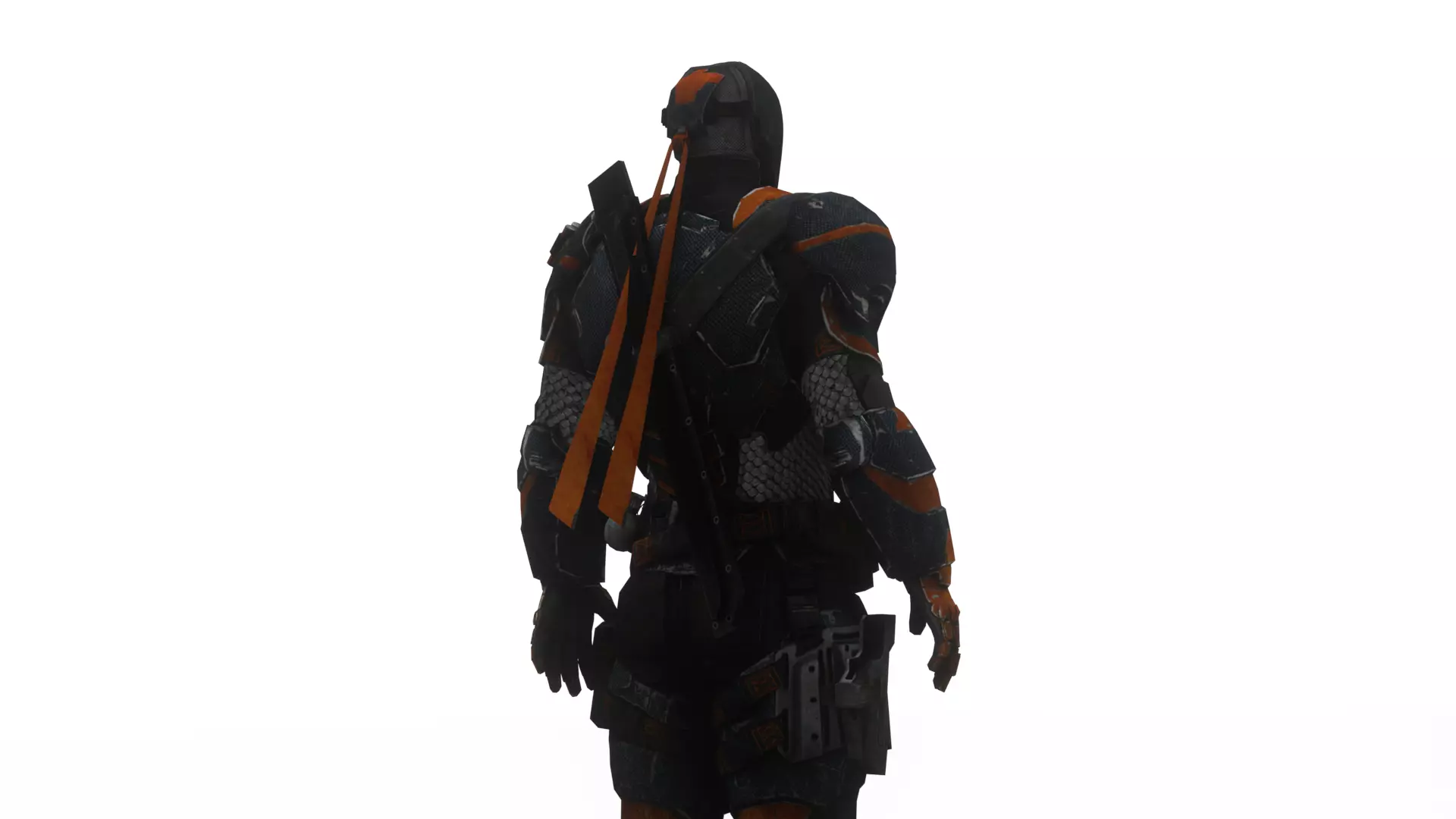 Deathstroke 3D Model Assassin Realistic Military Fully Rigged Low-poly 3D model_4