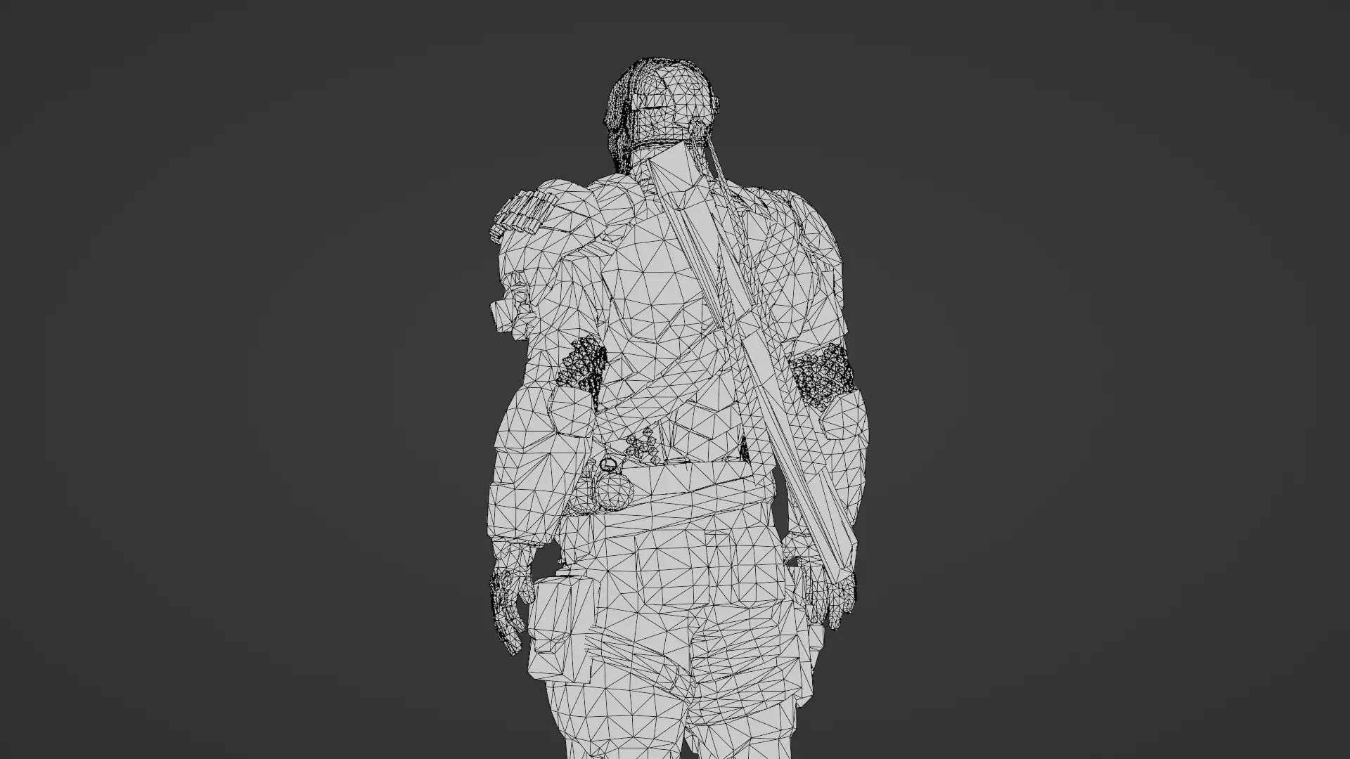 Deathstroke 3D Model Assassin Realistic Military Fully Rigged Low-poly 3D model_33