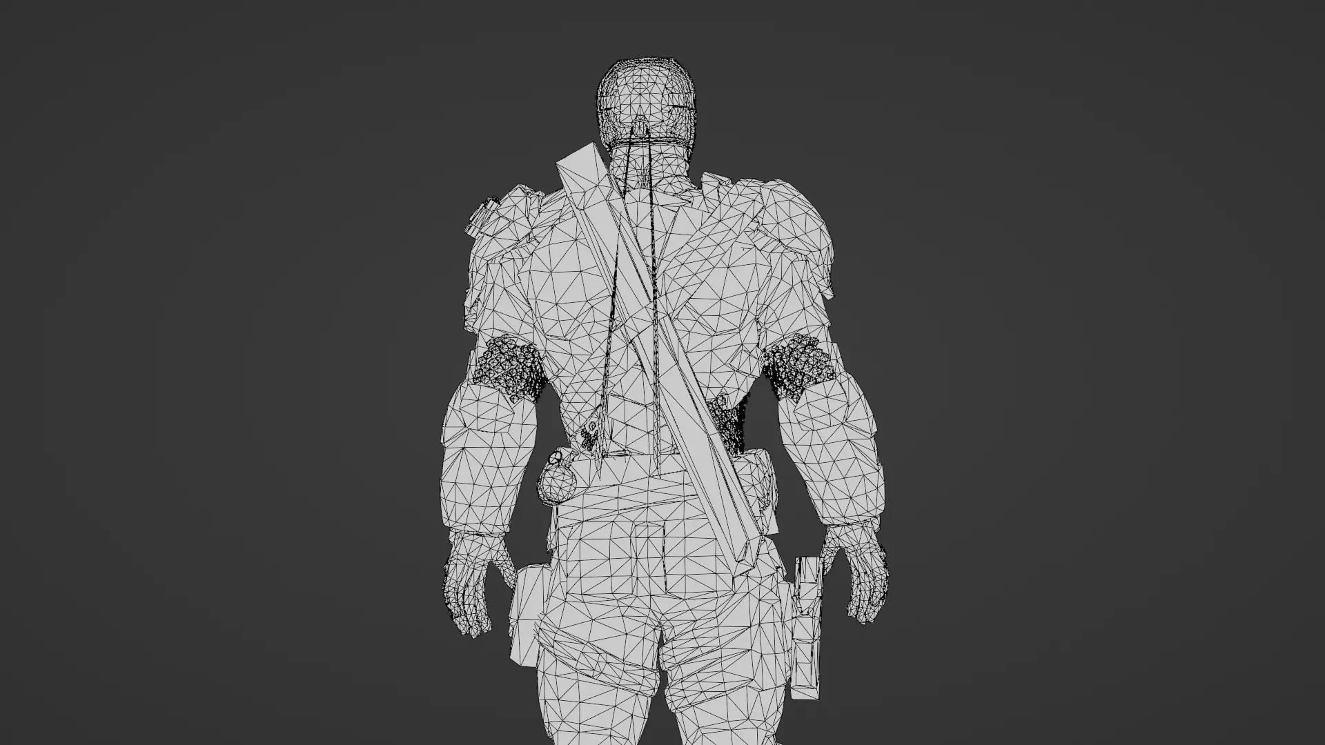 Deathstroke 3D Model Assassin Realistic Military Fully Rigged Low-poly 3D model_34