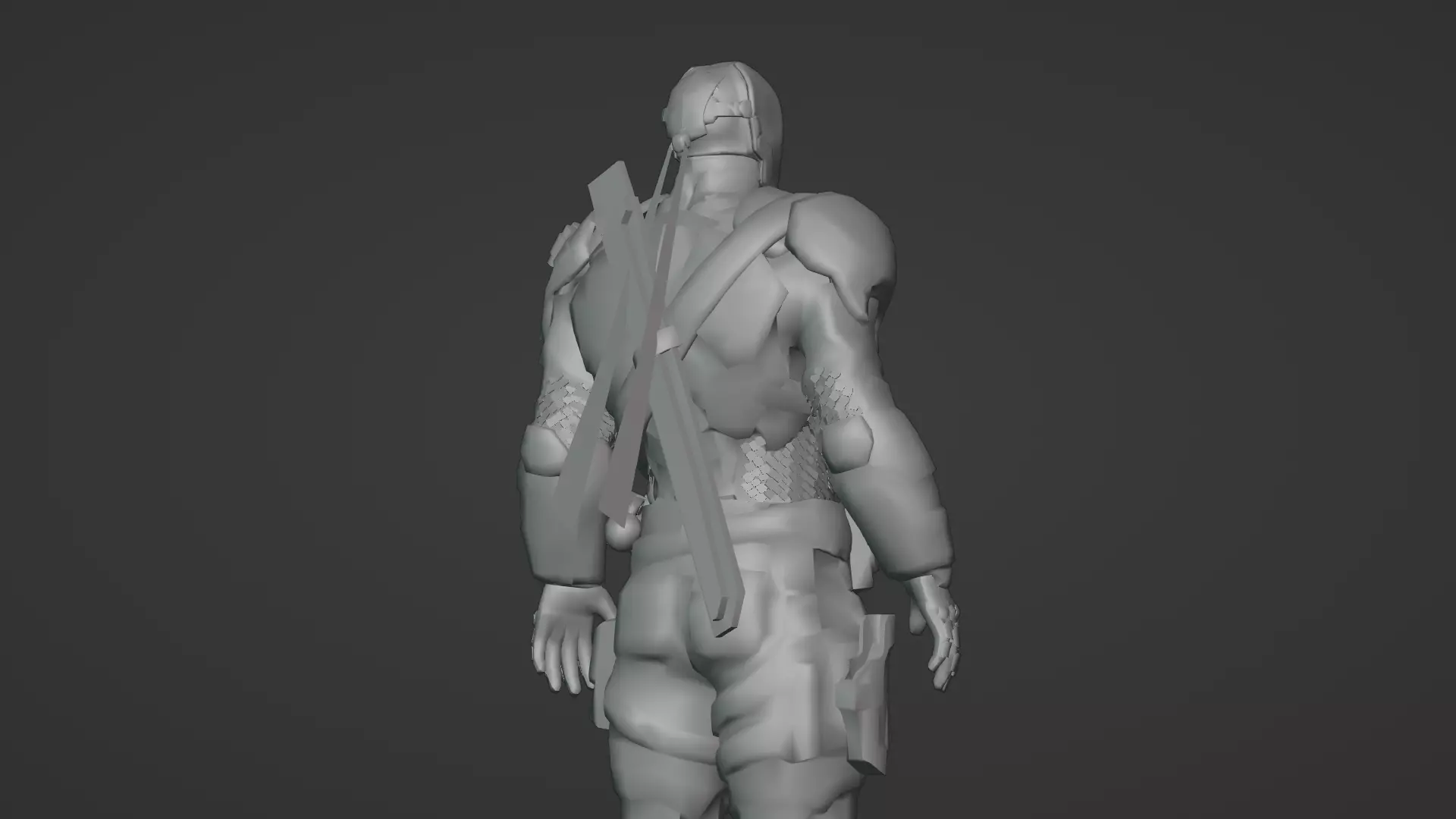 Deathstroke 3D Model Assassin Realistic Military Fully Rigged Low-poly 3D model_12