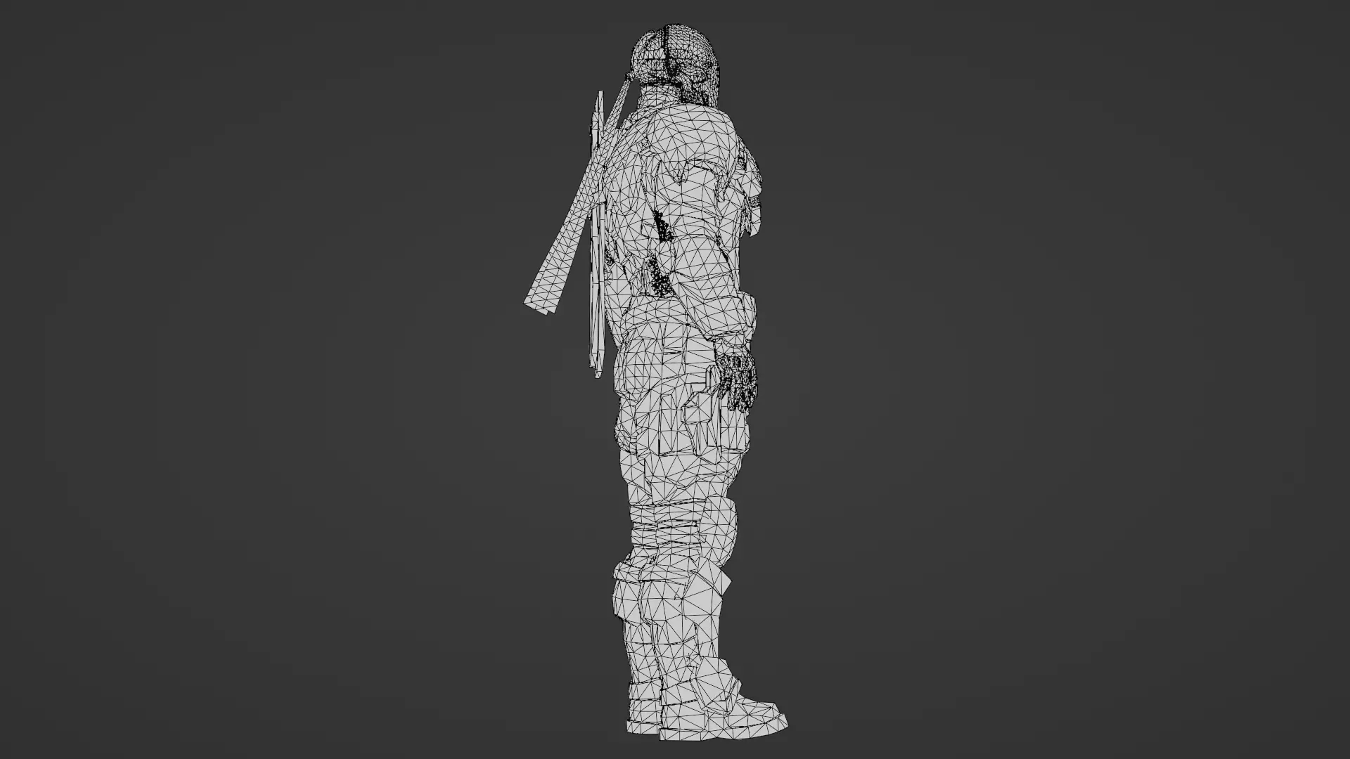 Deathstroke 3D Model Assassin Realistic Military Fully Rigged Low-poly 3D model_29