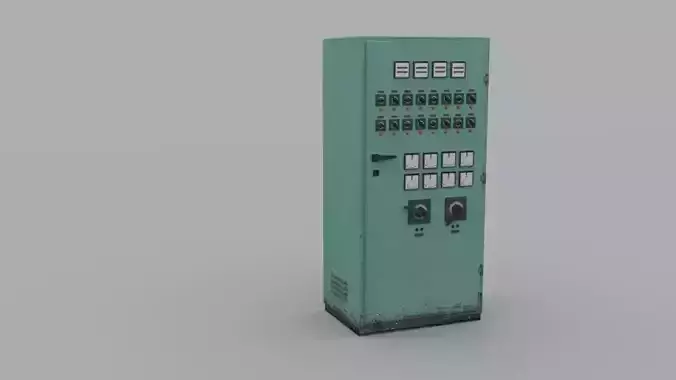 Electrical Panel Low-poly 3D model