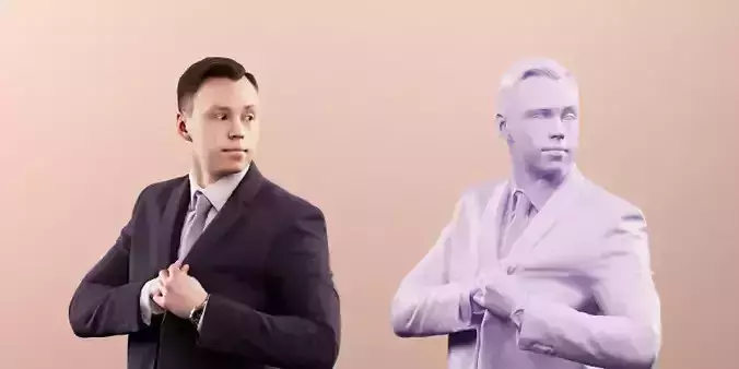 Nick 11546 Standing Elegant Man