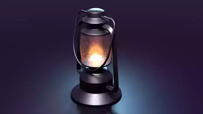 Antique Ornate Moroccan Lantern PBR 3D Model