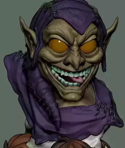 Green Goblin Bust Spider man