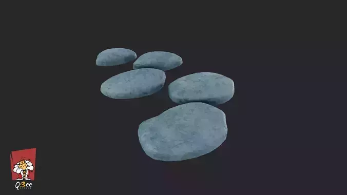 Stylized Floating Stepping Stone Multiple Asset