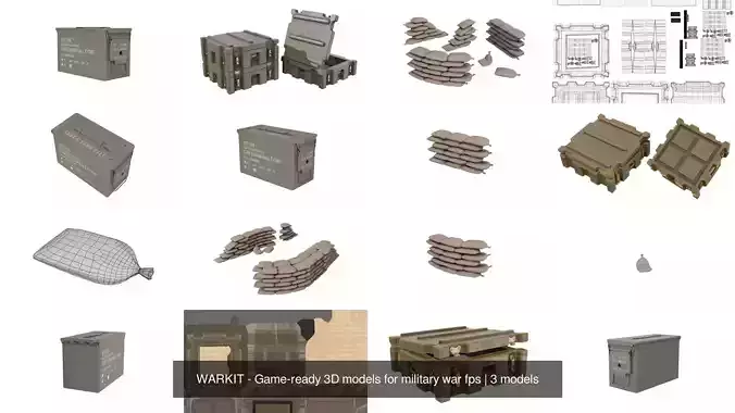 WARKIT - Game-ready 3D models for military war fps