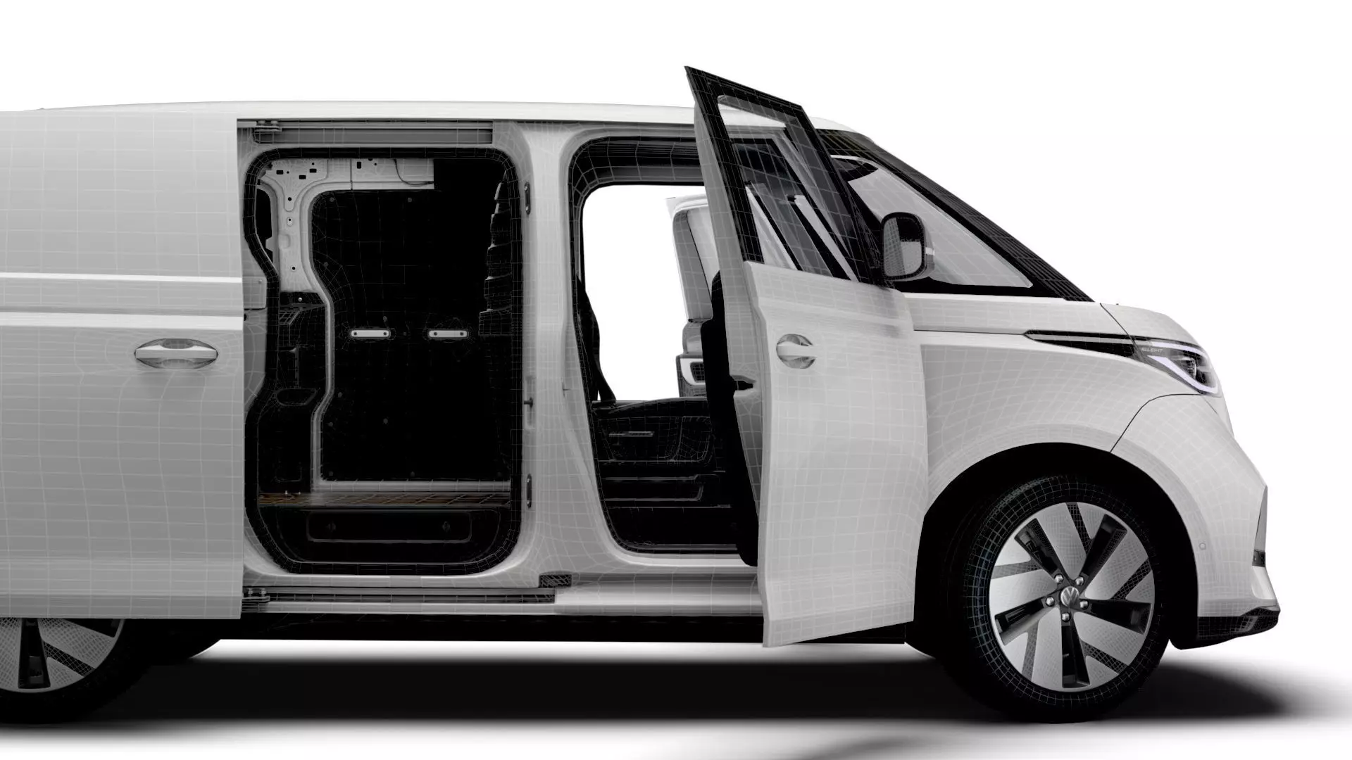 VW ID Buzz Cargo SWB GTX HQInterior 2026 3D model_13