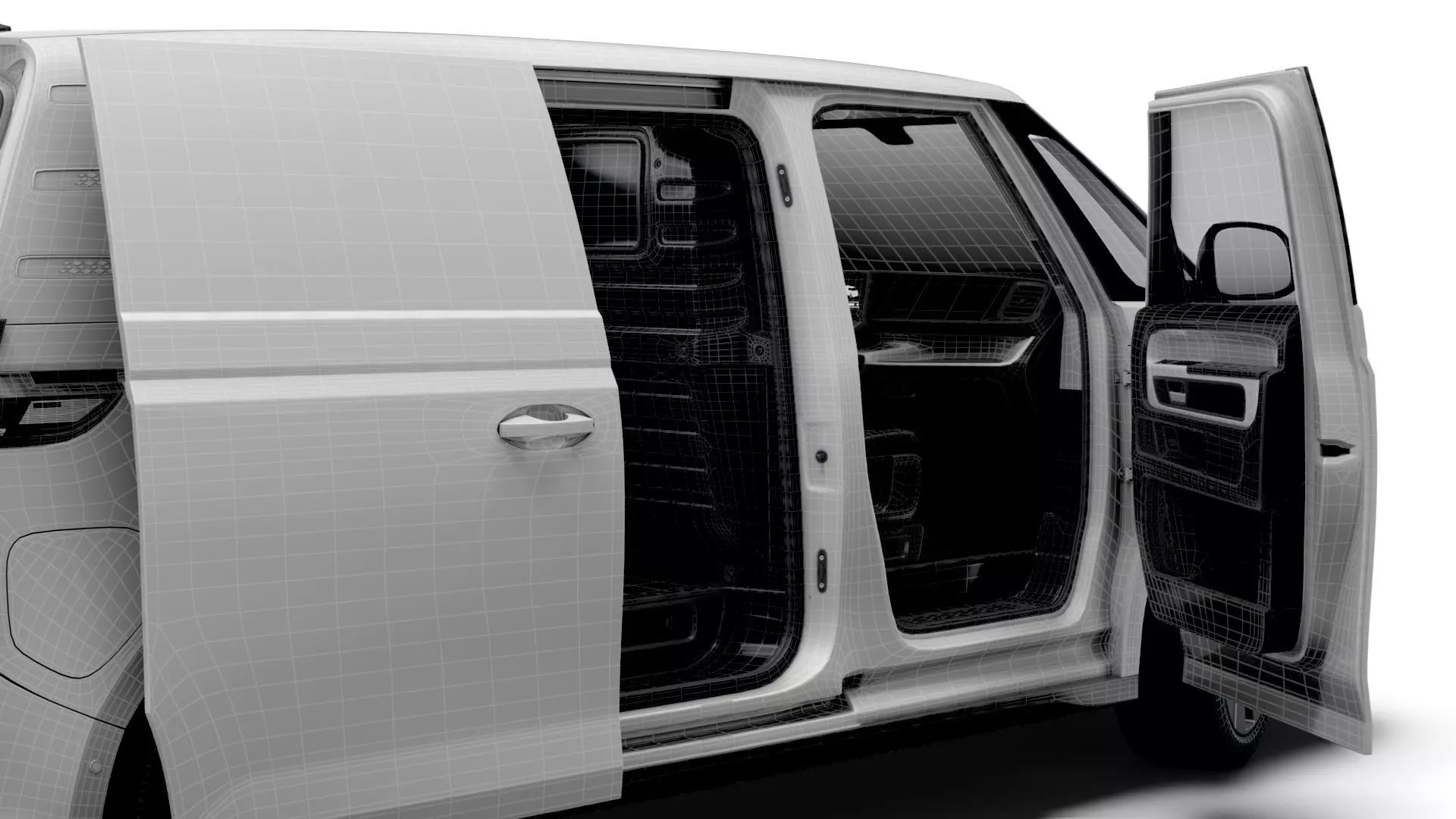 VW ID Buzz Cargo SWB GTX HQInterior 2026 3D model_14