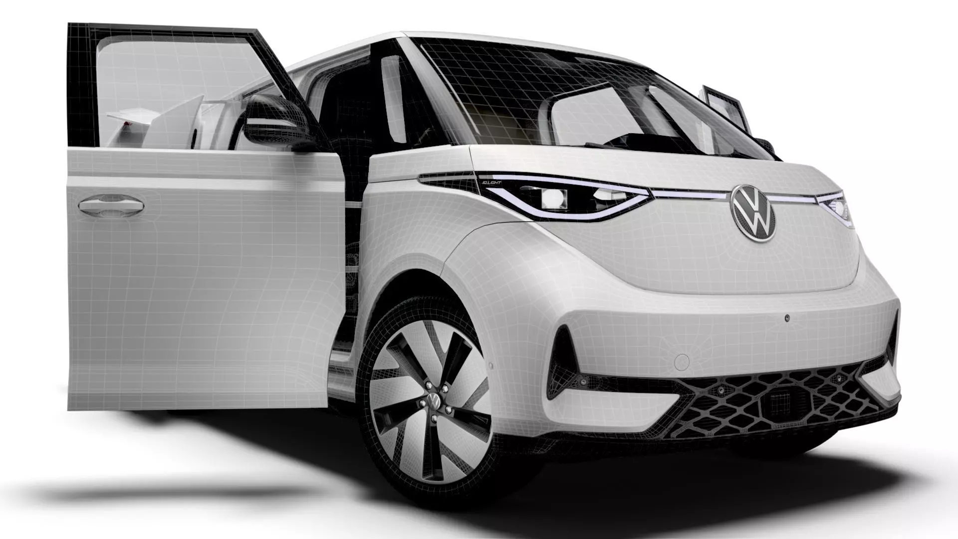 VW ID Buzz Cargo SWB GTX HQInterior 2026 3D model_12