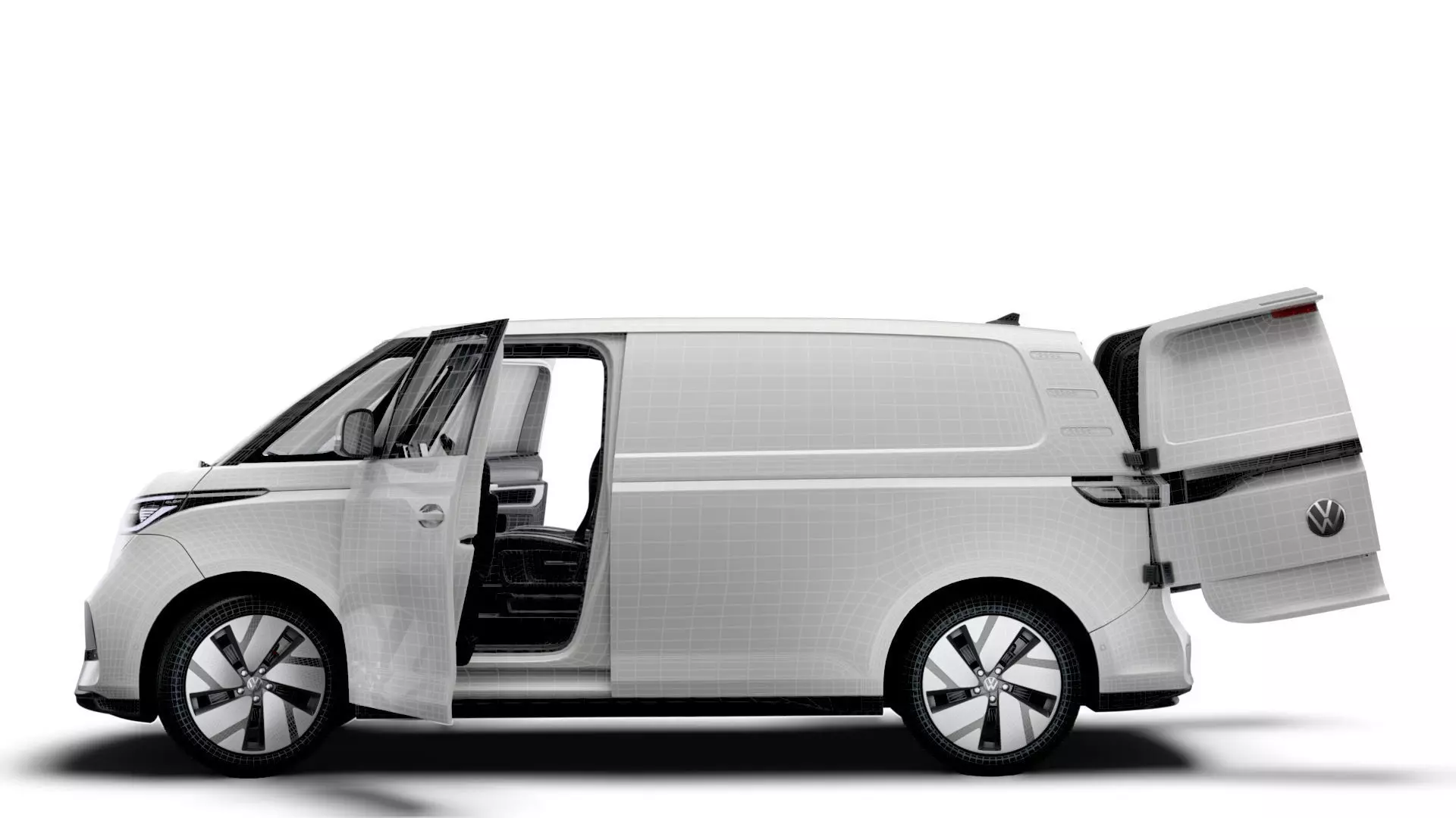 VW ID Buzz Cargo SWB GTX HQInterior 2026 3D model_16