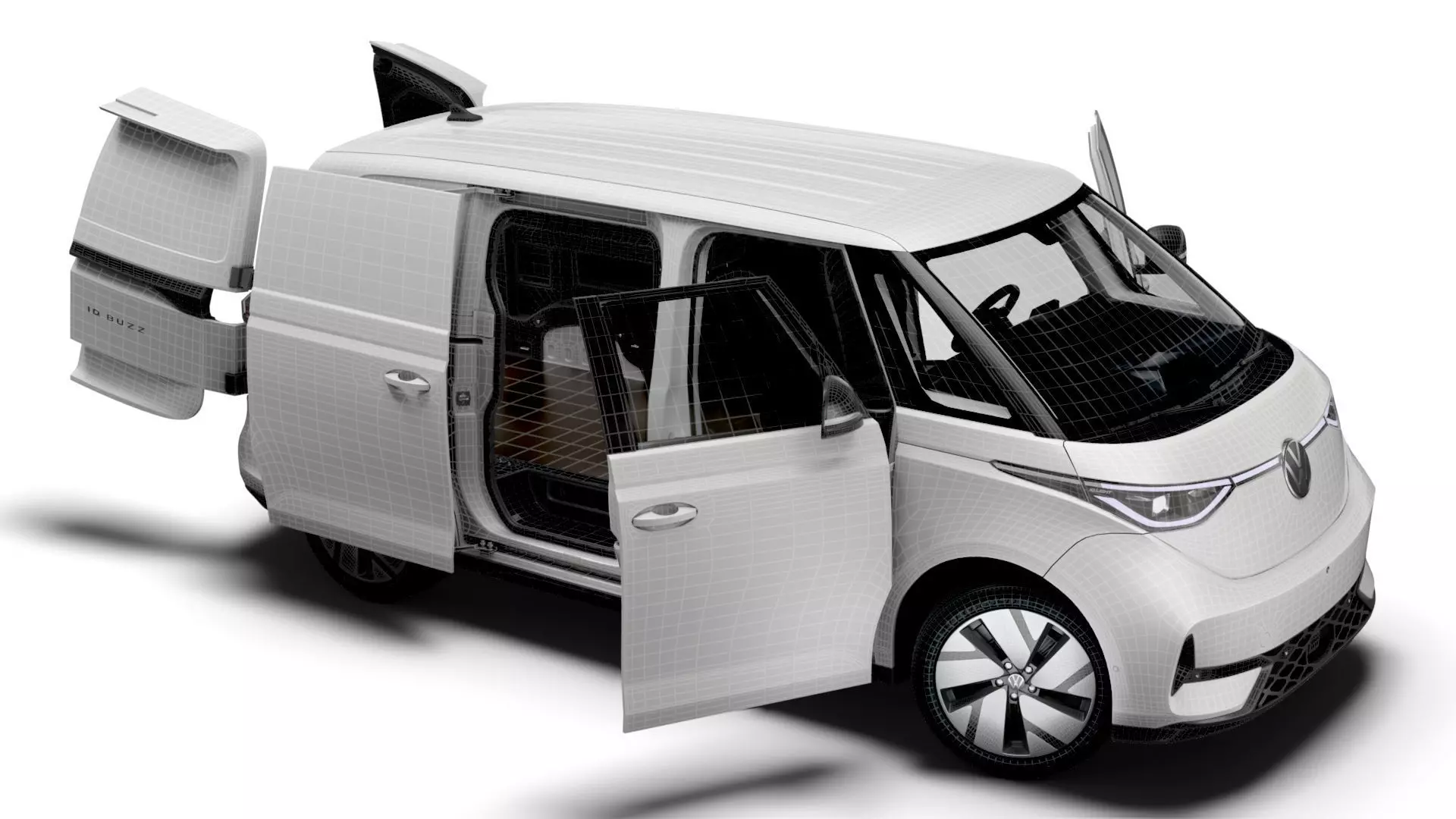 VW ID Buzz Cargo SWB GTX HQInterior 2026 3D model_20