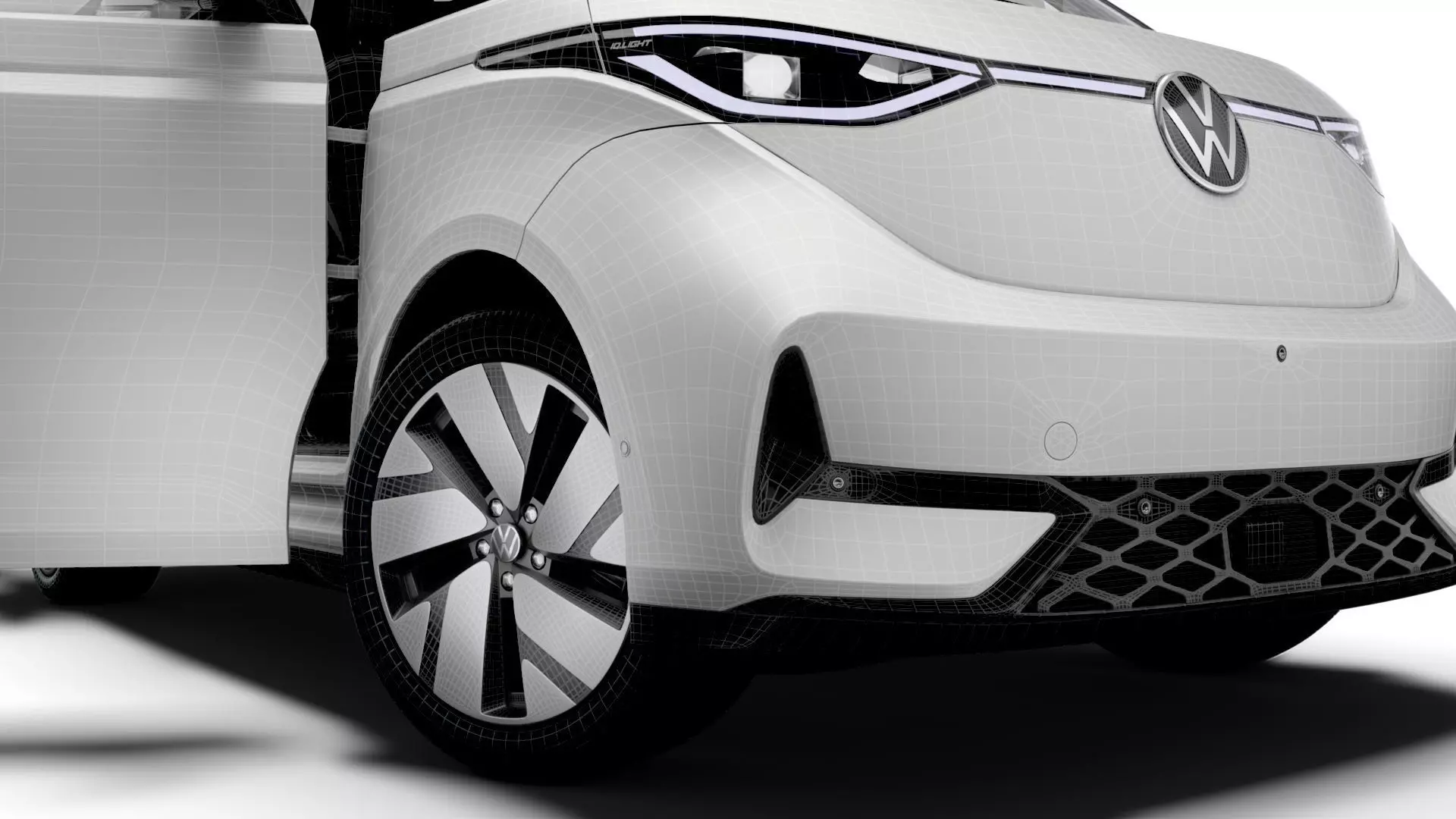 VW ID Buzz Cargo SWB GTX HQInterior 2026 3D model_17